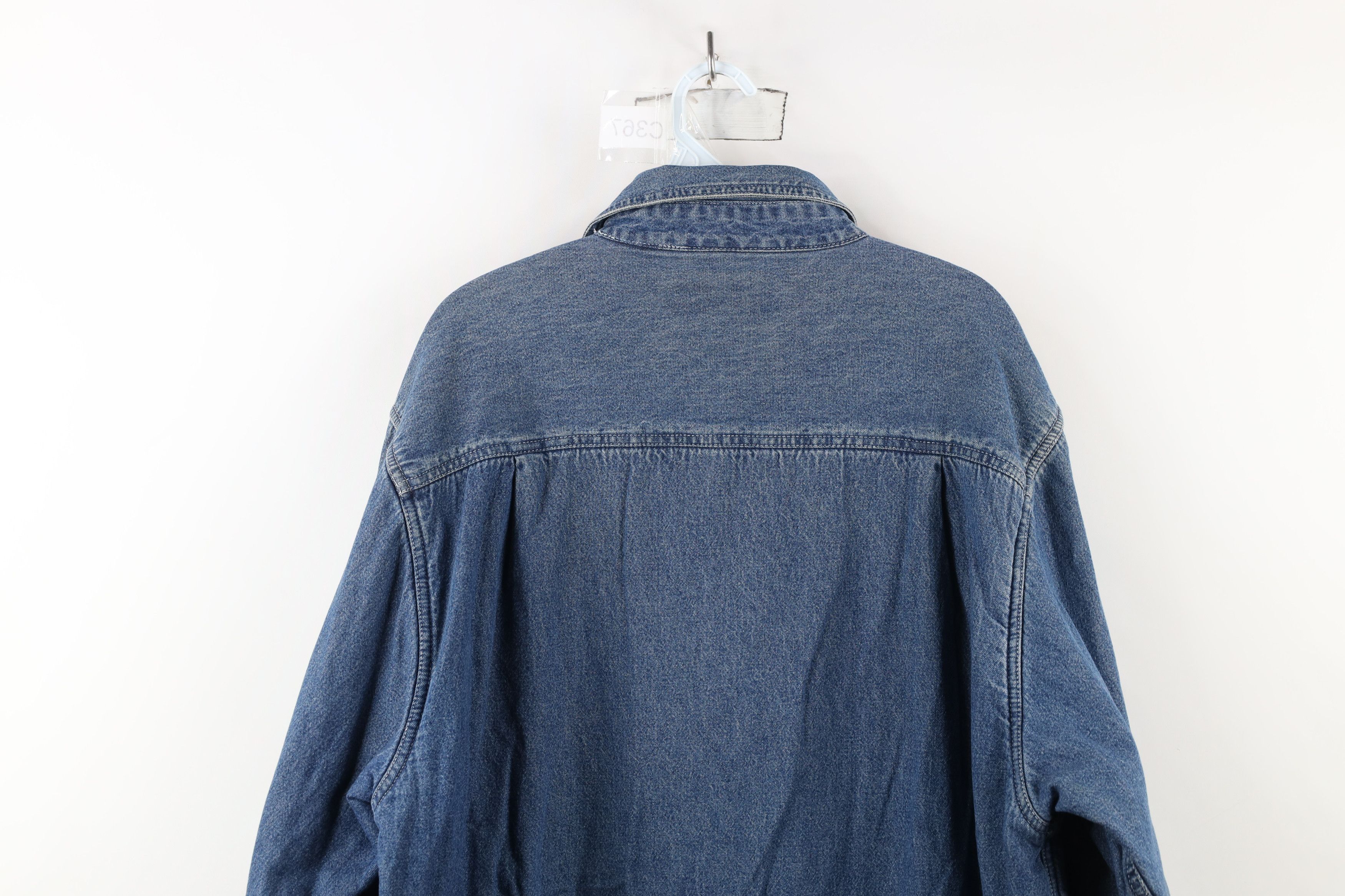 Vintage Vintage 90s Streetwear Jean Button Shirt Jacket Jac Shirt Size US L / EU 52-54 / 3 - 13 Thumbnail