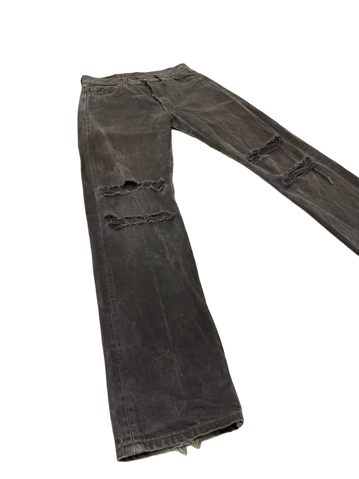 Levi's Vintage Clothing 2000 Levi’s 501 Made in USA Distress Straight 6🟦5 Size US 29 - 2 Thumbnail