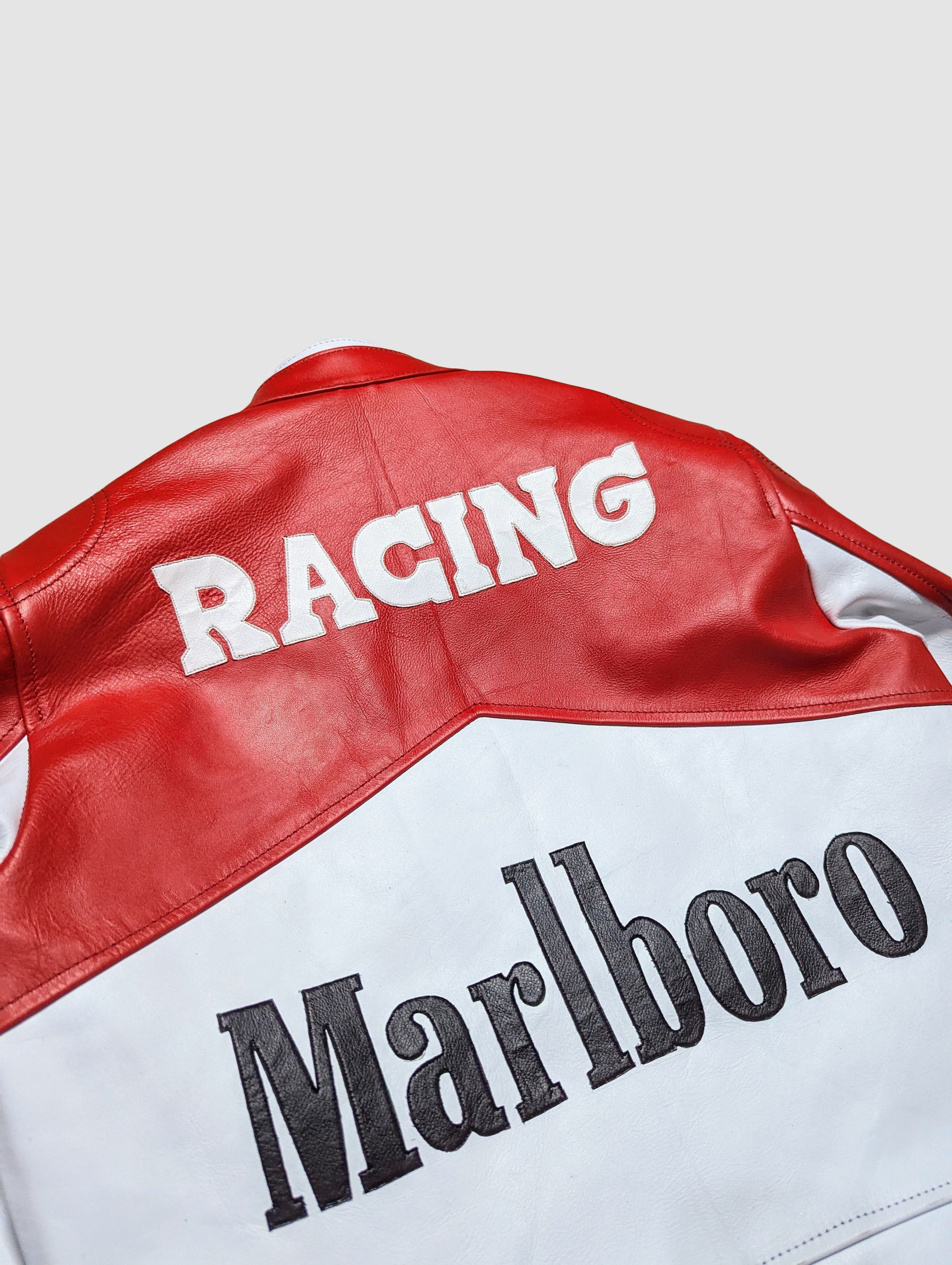 Vintage MARLBORO VINTAGE LEATHER JACKET RARE Y2K Size US L / EU 52-54 / 3 - 10 Thumbnail
