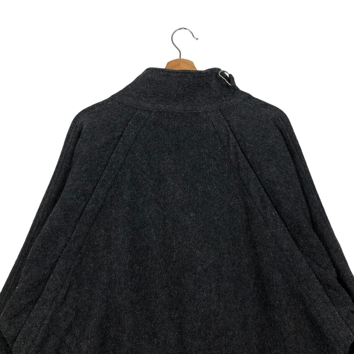 Vintage 🔥VINTAGE WOOL BOMBER JACKET BONDAGE HIDDEN COLLAR BIKER Size US M / EU 48-50 / 2 - 11 Thumbnail