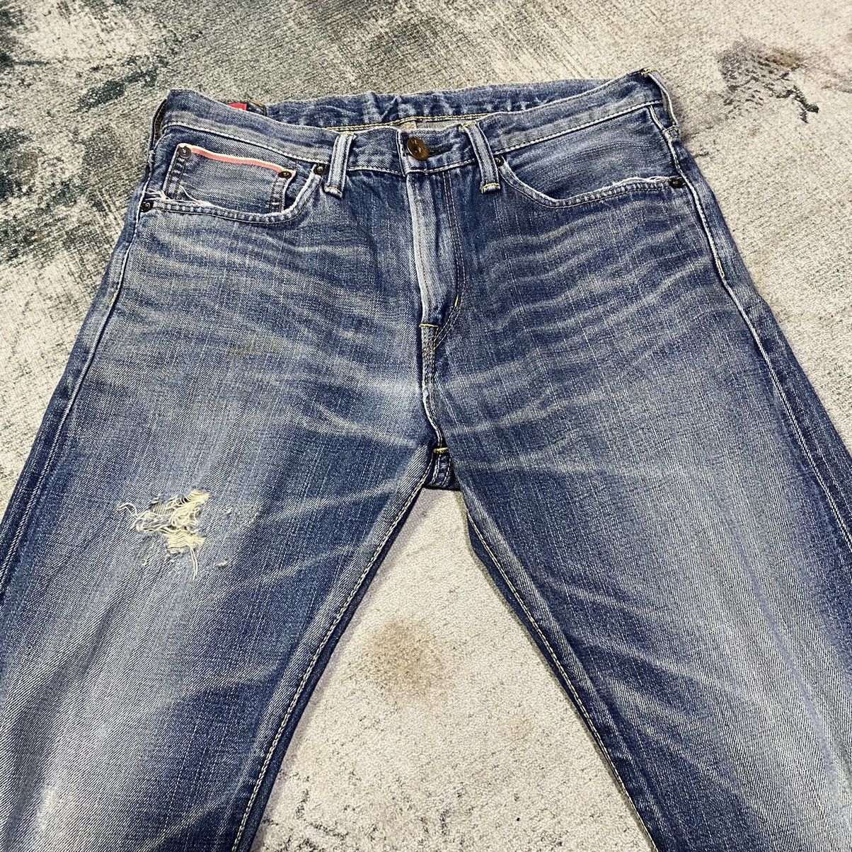 Edwin × Jean Edwin 505 Selvage Denim Distressed Jeans Size US 30 / EU 46 - 14 Thumbnail