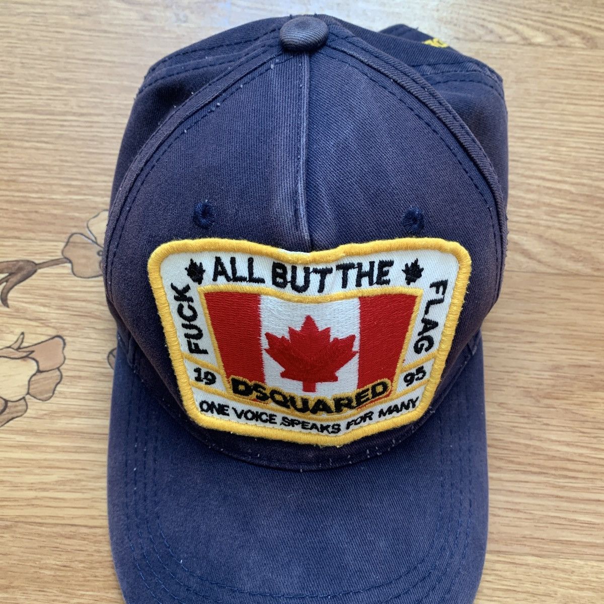 Dsquared2 Dsquared2 Distressed Cap Canadian Flag Icon Baseball Hat Size ONE SIZE - 20 Thumbnail
