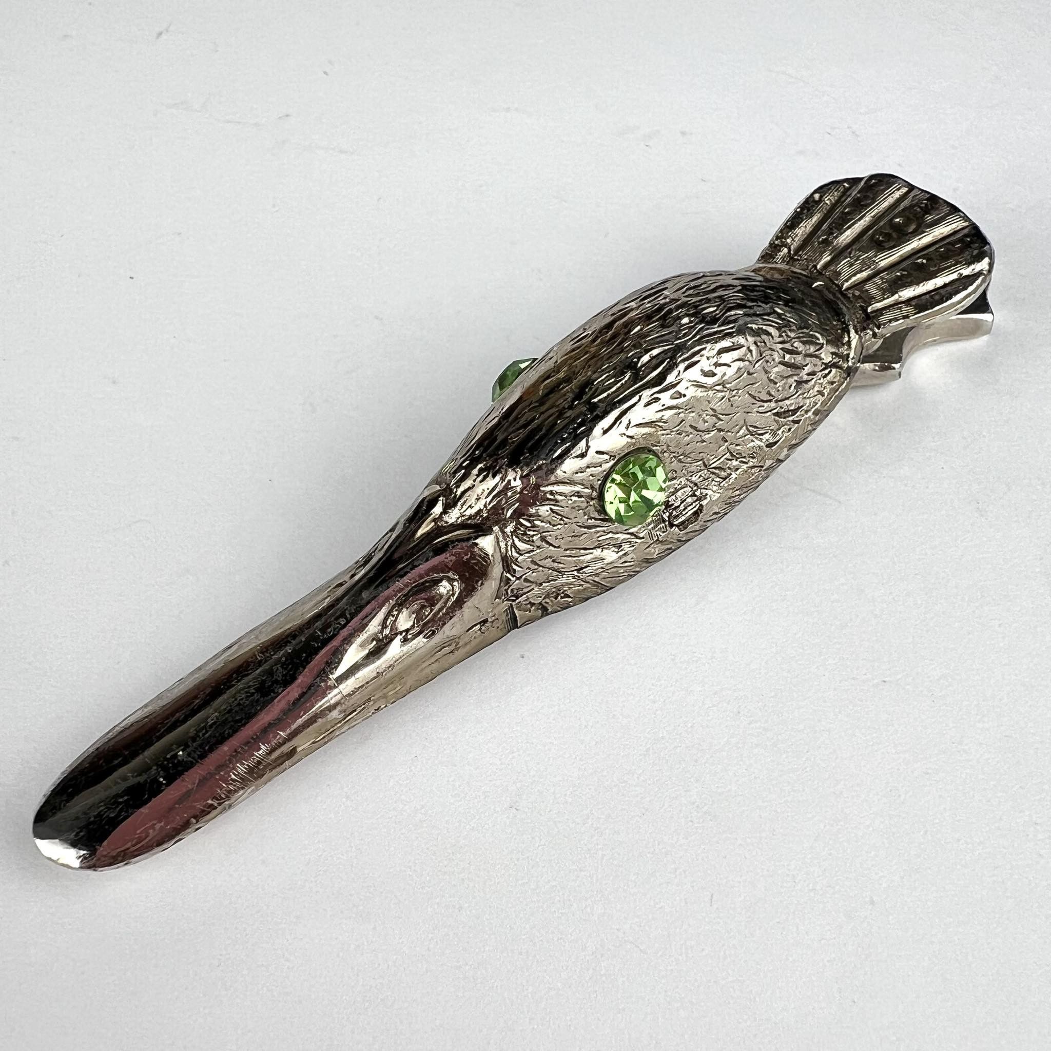 Vintage Vintage Silver Plated Paper Holder Figure Goose's Head Size ONE SIZE - 1 Thumbnail
