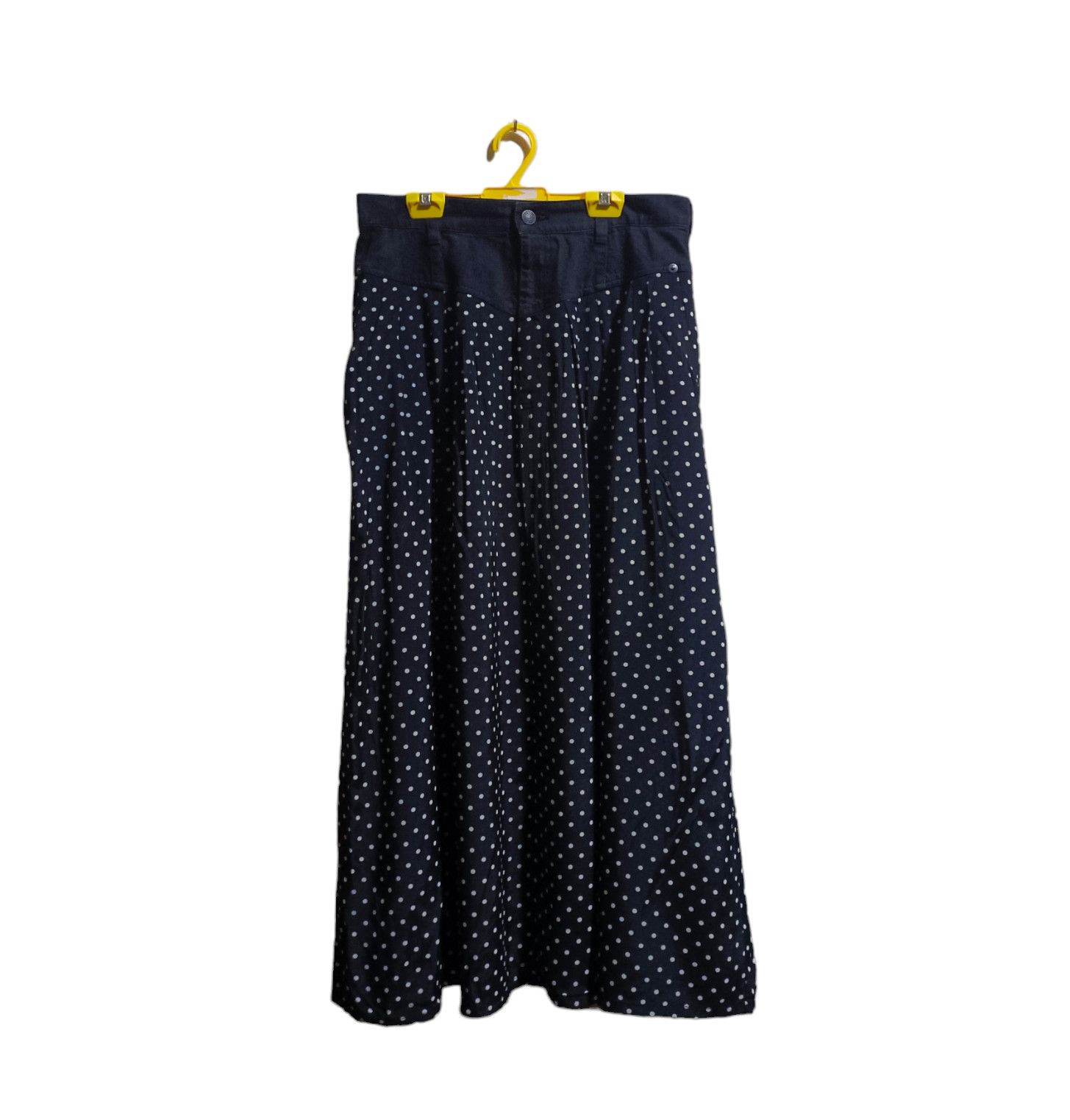 image of Hysteric Glamour Maxi Skirt in Black Polka Dot, Women's (Size 30)