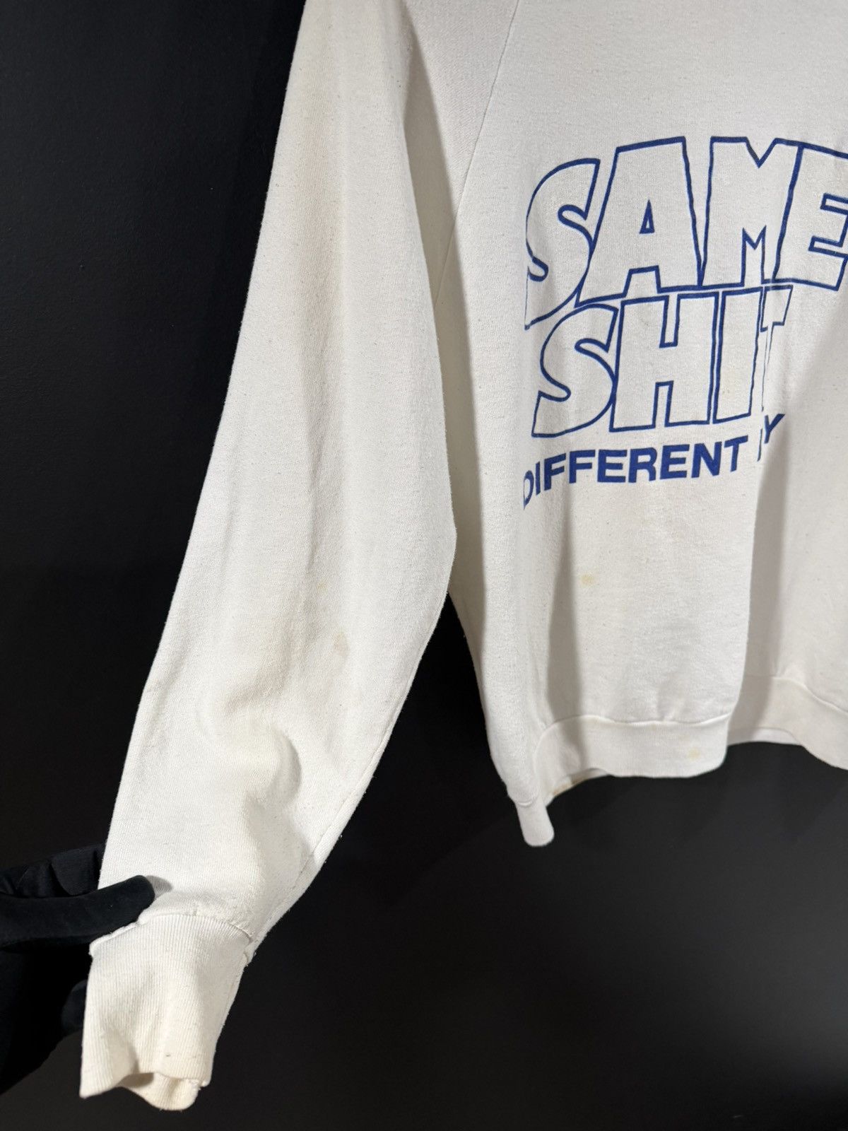 Vintage 1980s Vintage Same Shit Comedy Humor Grunge Sweatshirt L Size US L / EU 52-54 / 3 - 5 Thumbnail