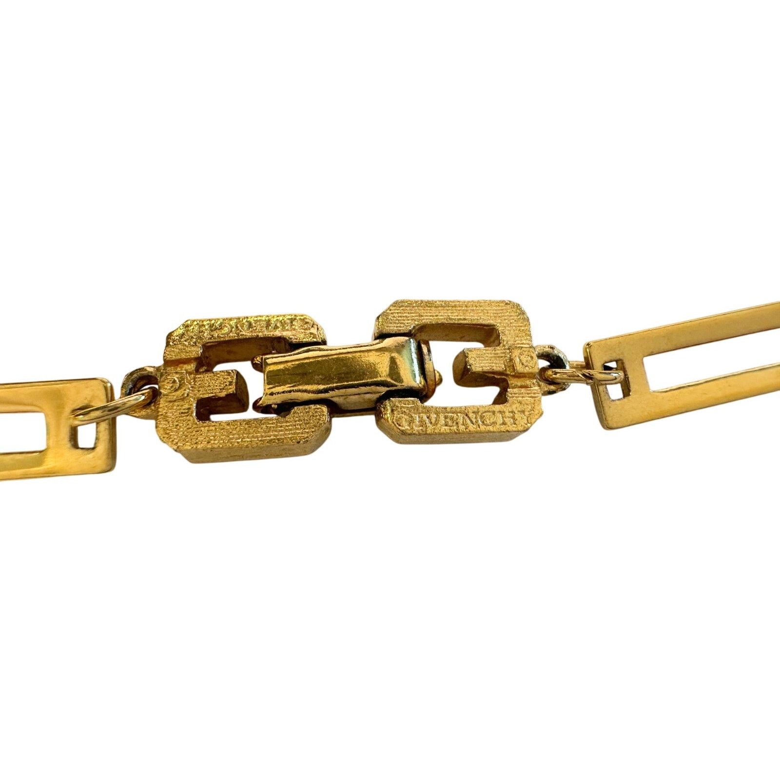 Givenchy Givenchy Necklace with Unique Flat Rectangle Links Size ONE SIZE - 3 Thumbnail