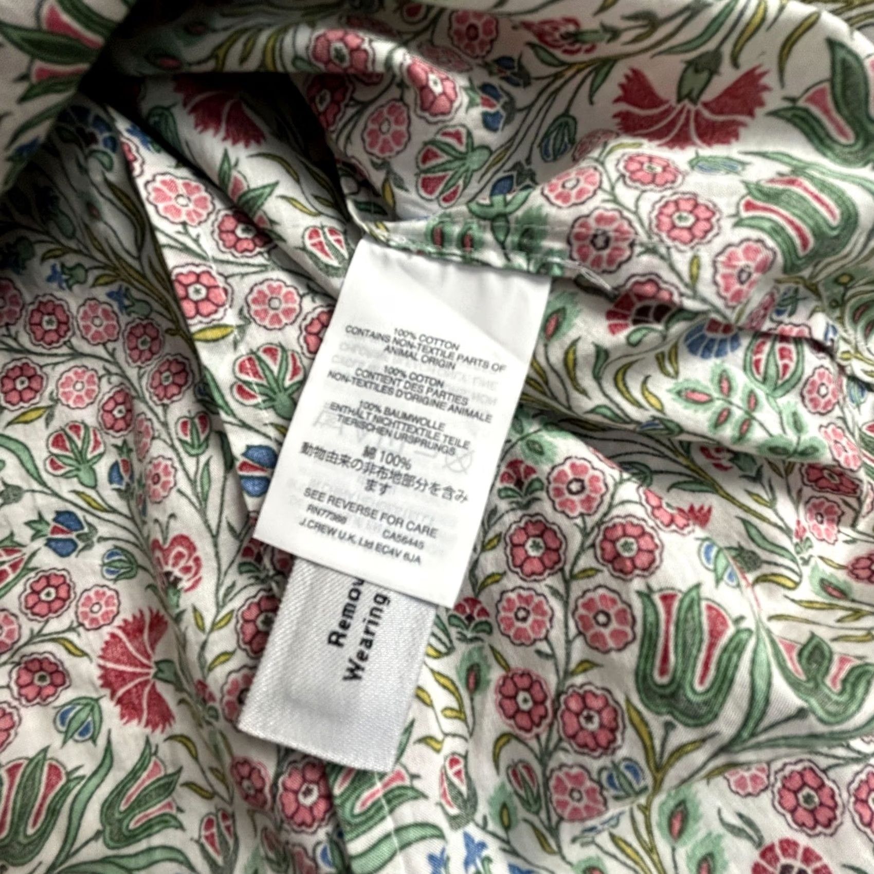 J.Crew Liberty Art Fabrics For J.Crew Womens Floral Long Sleeve Button-Up Shirt Size 4 Size S / US 4 / IT 40 - 4 Thumbnail