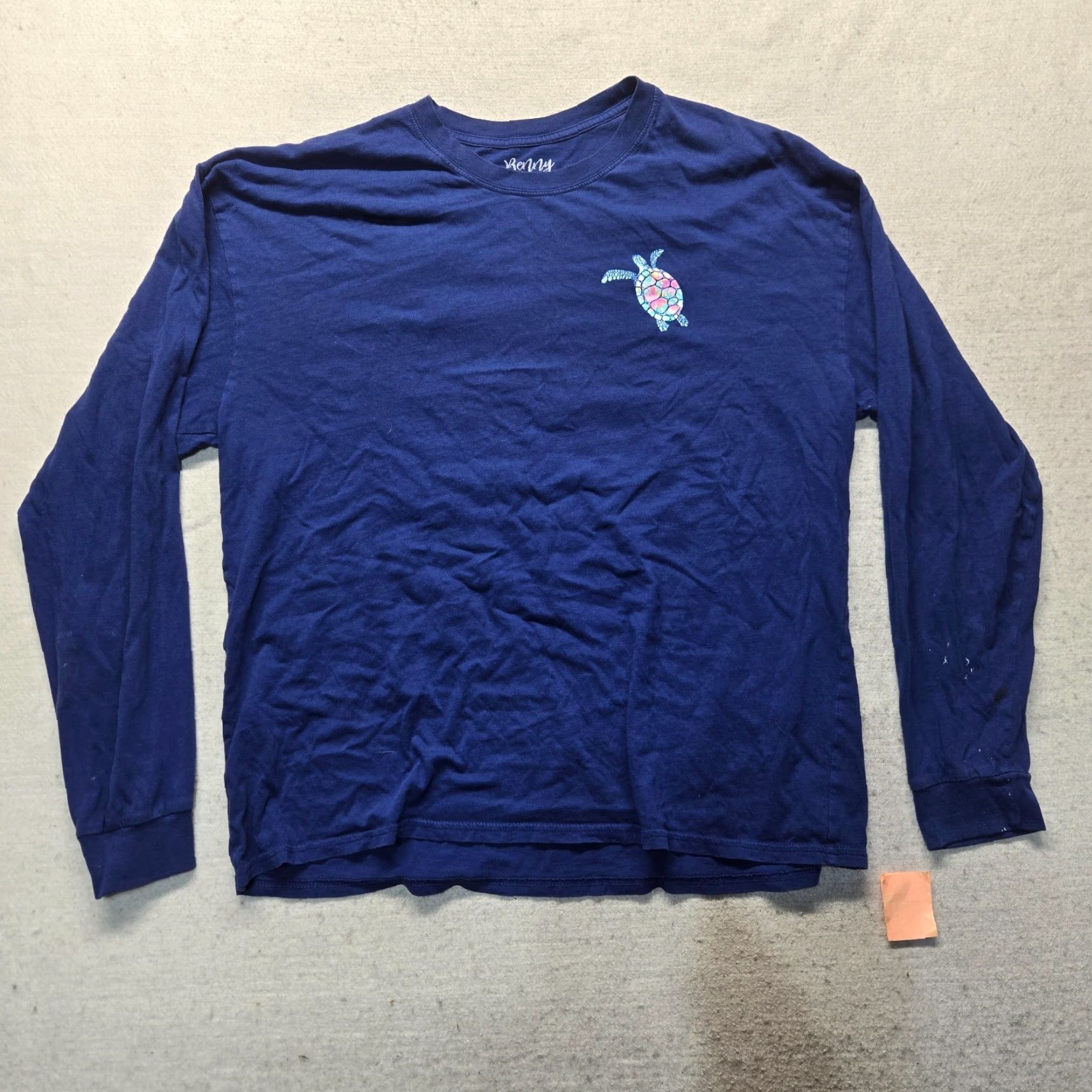 Vintage Vintage Benny and Belle Seas the Day Blue Long Sleeve Cotton Shirt Women 2XL Casual Outdoor Size XXL / US 16-18 / IT 52-54 - 2 Thumbnail