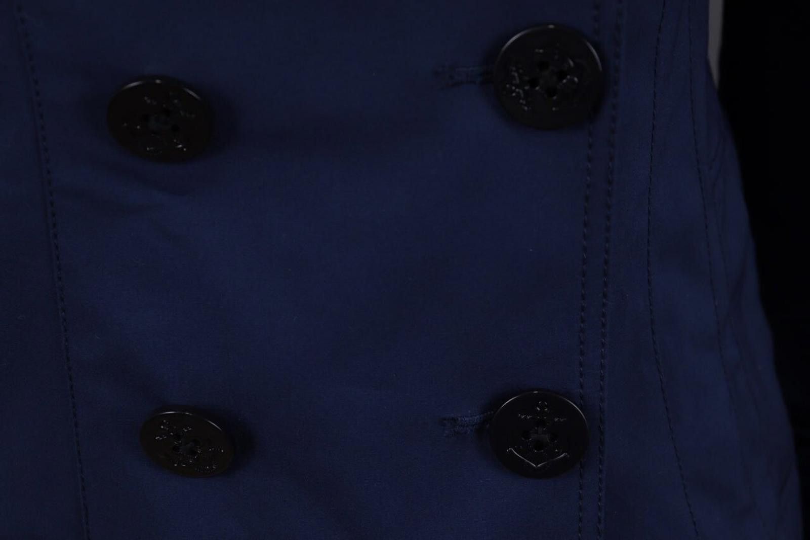 Designer Marina Yachting Blue Lightweight Trench Coat Size 38 / S Size S / US 4 / IT 40 - 3 Thumbnail