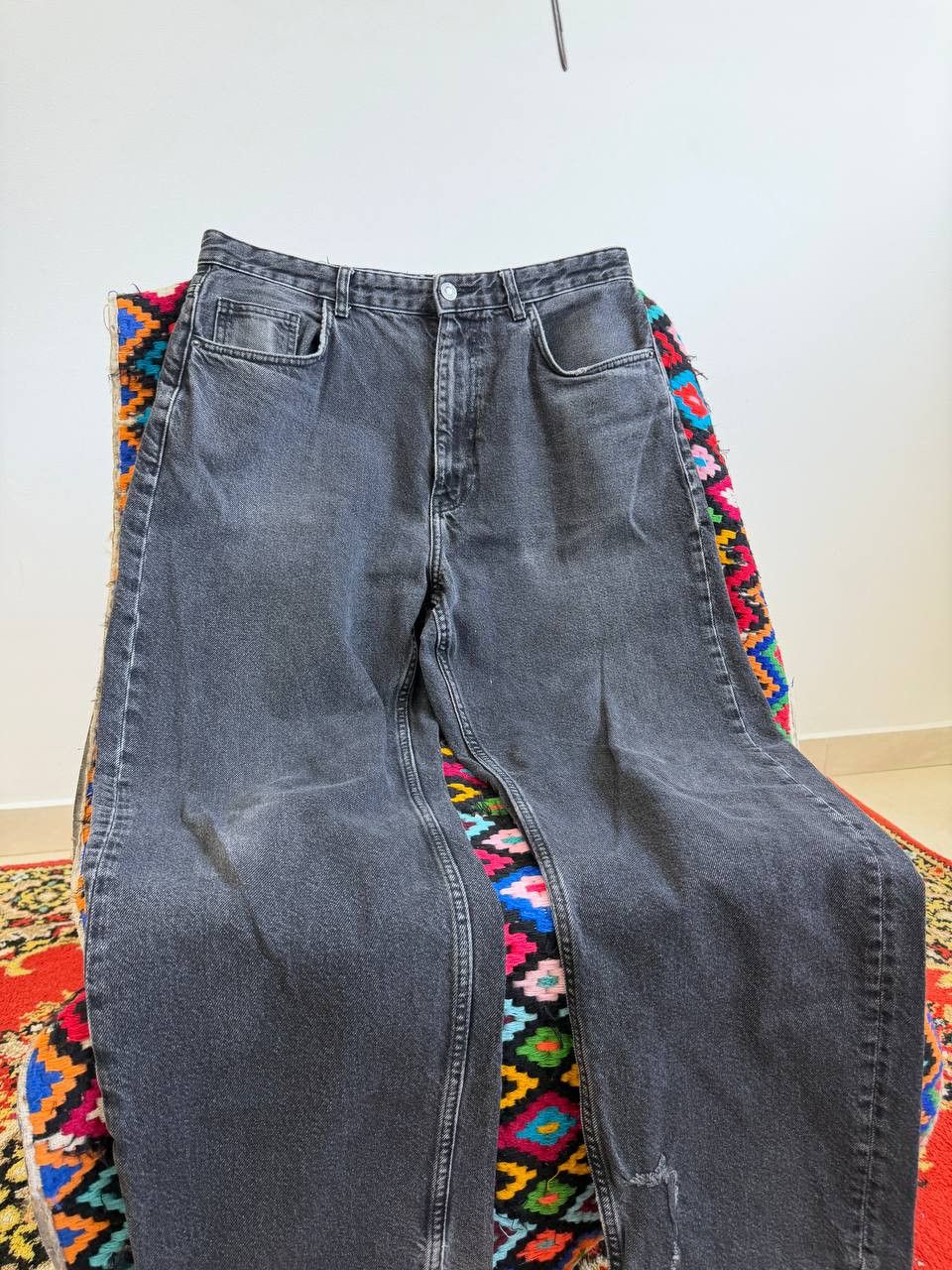 Hedi Slimane 2000s Hedi Slimane Style Washed Faded Denim Jeans Size US 32 / EU 48 - 4 Thumbnail