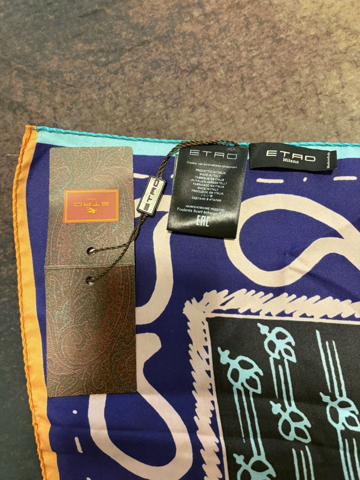 Etro Etro Silk “Love Paisley” Scarf Size ONE SIZE - 2 Thumbnail