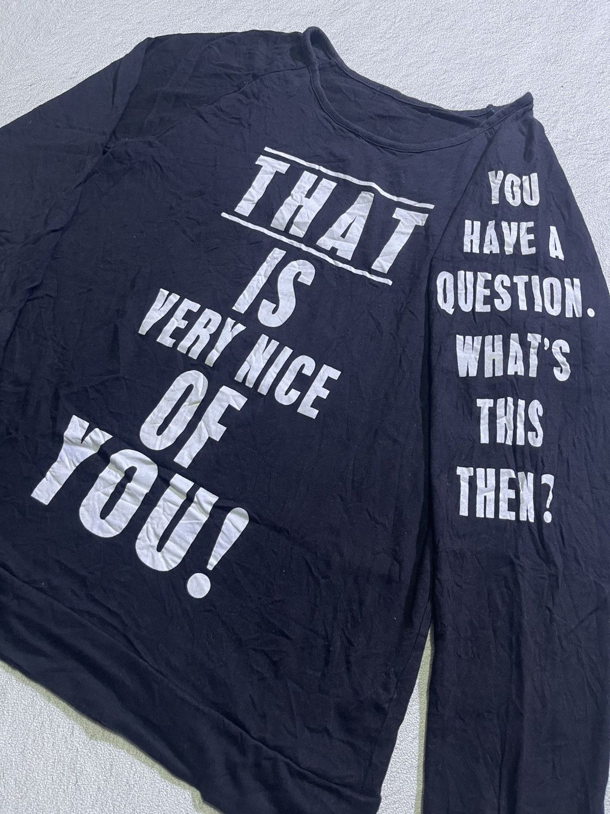 Hysteric Glamour Y2K LONG SLEEVE TSHIRT WITH WRITING MOTIF IFSIXWASNINE STYLE Size US M / EU 48-50 / 2 - 3 Thumbnail