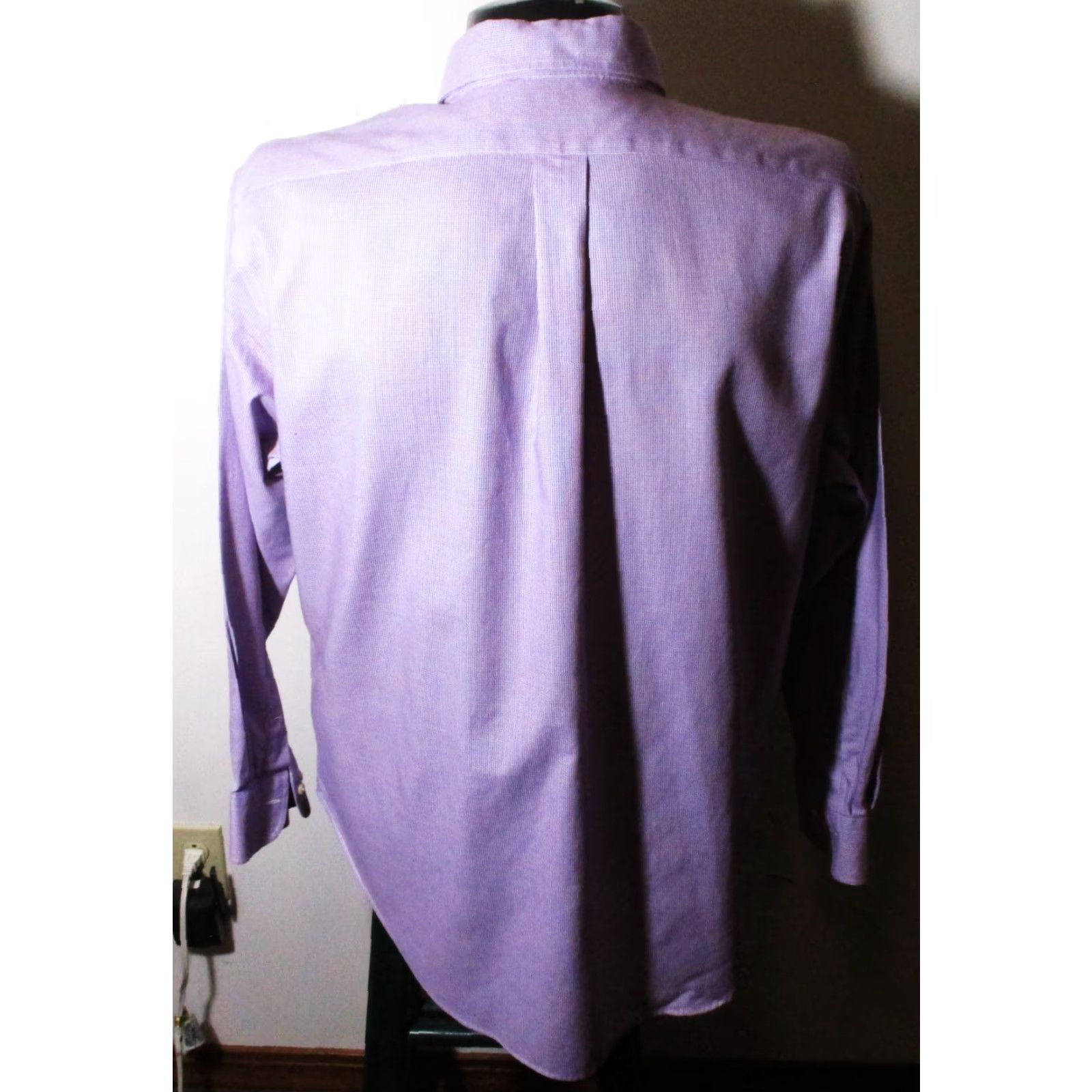 Ralph Lauren VINTAGE LAUREN Ralph Lauren Lavender Long Sleeve "Classic Fit" Dress Shirt 17/34-35 Men Purple 100% Cotton Jacket? Size 46R - 5 Thumbnail