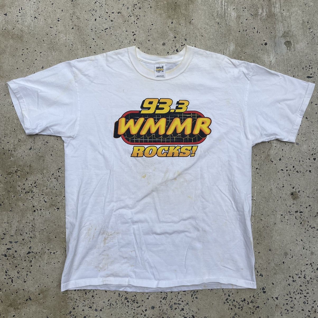 Anvil Vintage 90s Thrashed 93.3 WMMR ROCK Shirt Size US XL / EU 56 / 4 - 1 Thumbnail