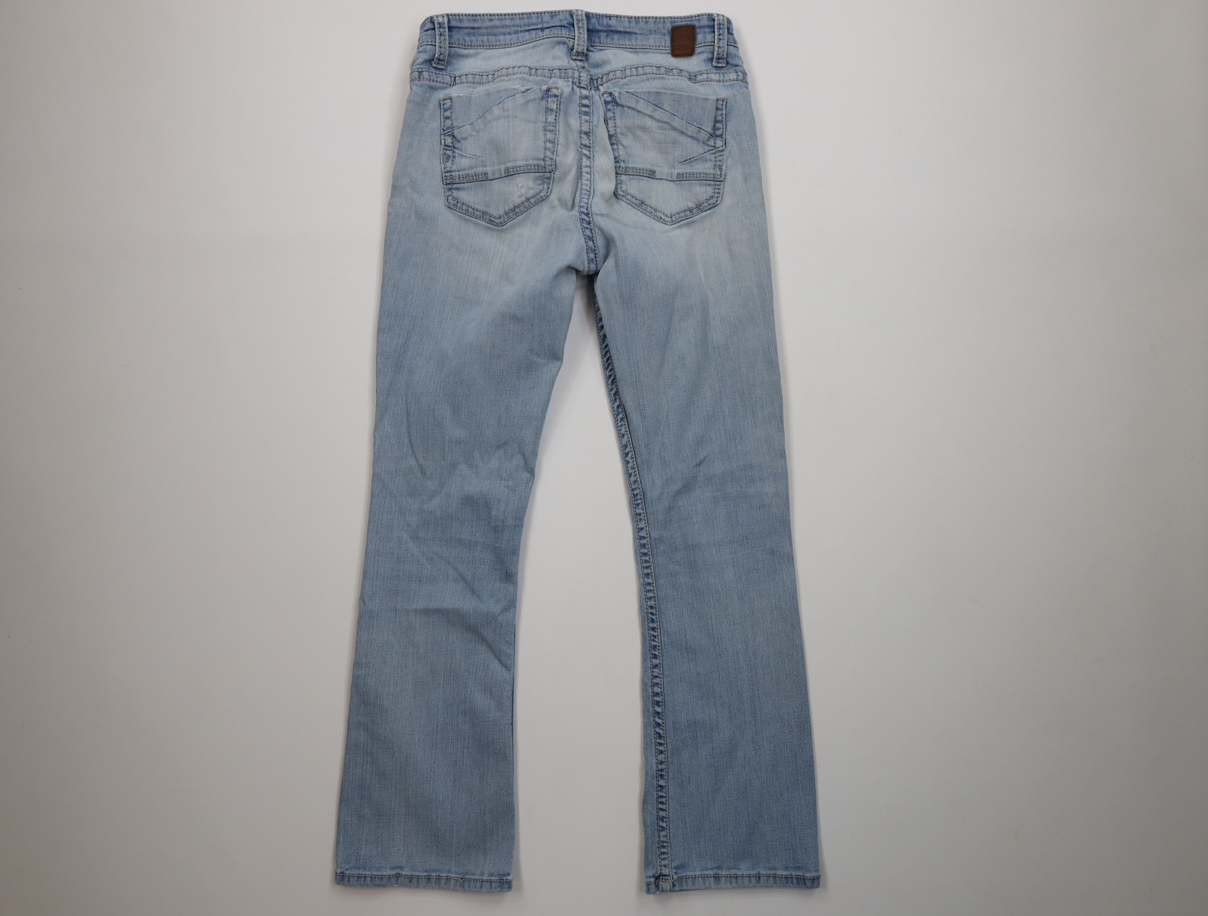 Vintage Buckle BKE Payton Stretch Mid Rise Boot Cut Denim Jeans Size 27" / US 4 / IT 40 - 12 Thumbnail
