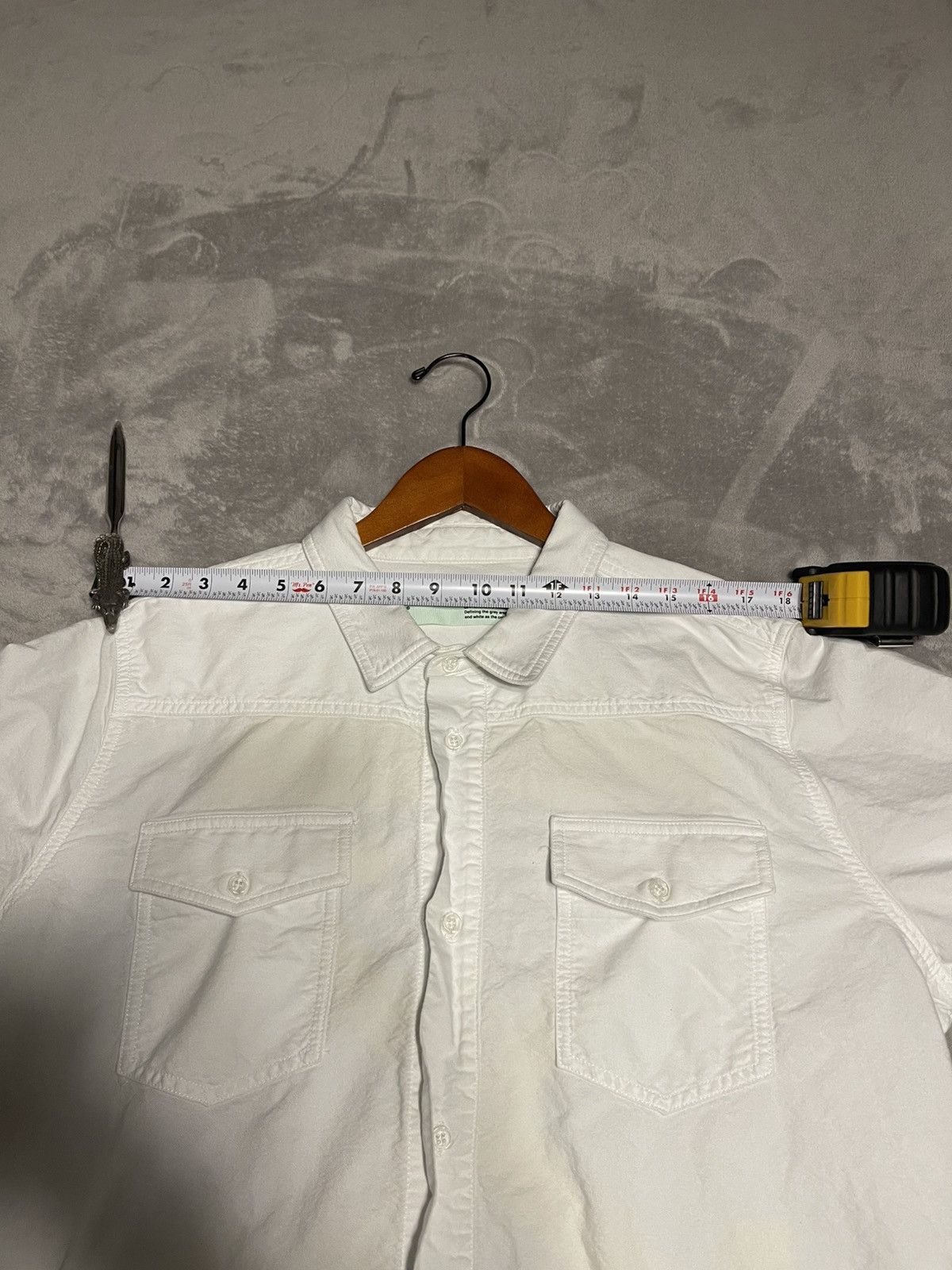 Off-White × Virgil Abloh OFF-WHITE C/O VIRGIL ABLOH RARE FIRE HAZARD TAPE SIZE LARGE Size US L / EU 52-54 / 3 - 4 Thumbnail