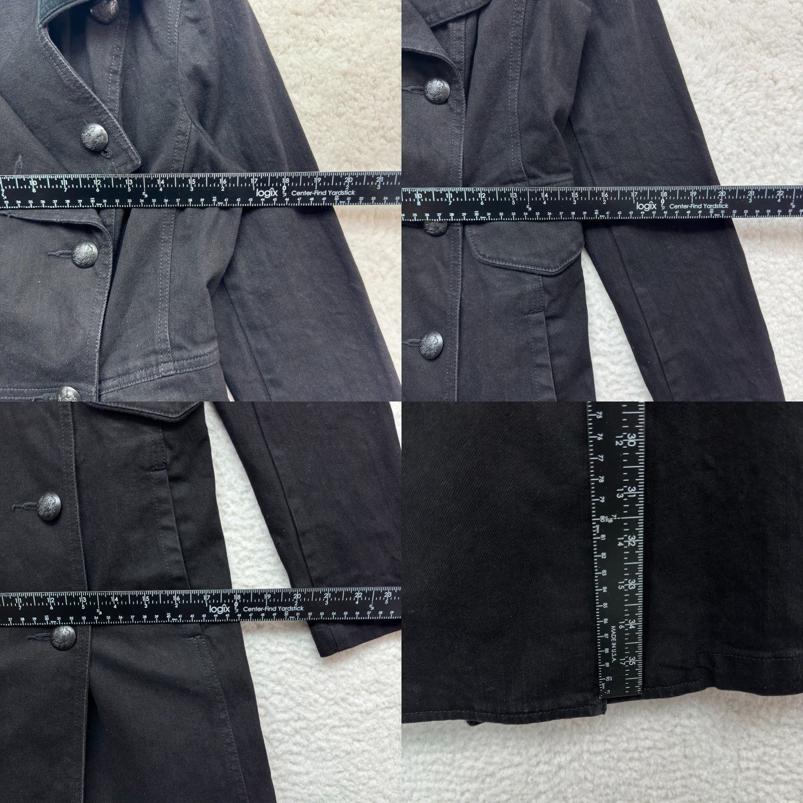 Ralph Lauren VINTAGE Lauren Ralph Lauren LRL Coat Women Double Breast Military Crest Velvet Collar XS Black Coat Overcoat Boys? Size XS / US 0-2 / IT 36-38 - 8 Thumbnail
