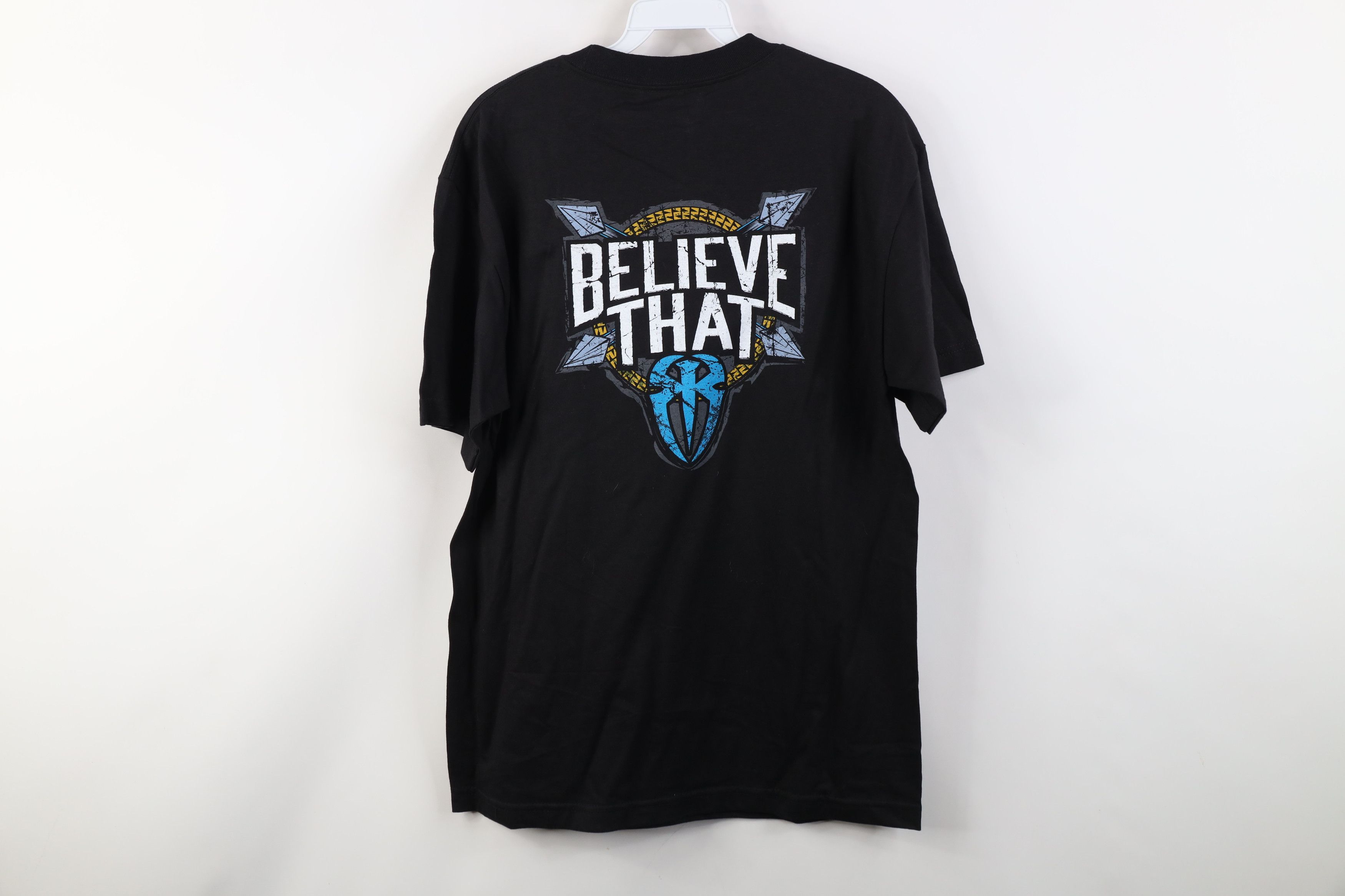 Vintage Vintage Y2K WWE WWF Reigns Empire Wrestling T-Shirt Black Size US M / EU 48-50 / 2 - 14 Thumbnail