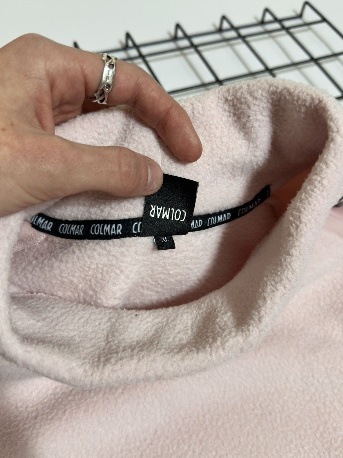 Colmar Colmar Cropped Fleece Pullover in Pale Rose - Size XL Size XL / US 12-14 / IT 48-50 - 6 Thumbnail