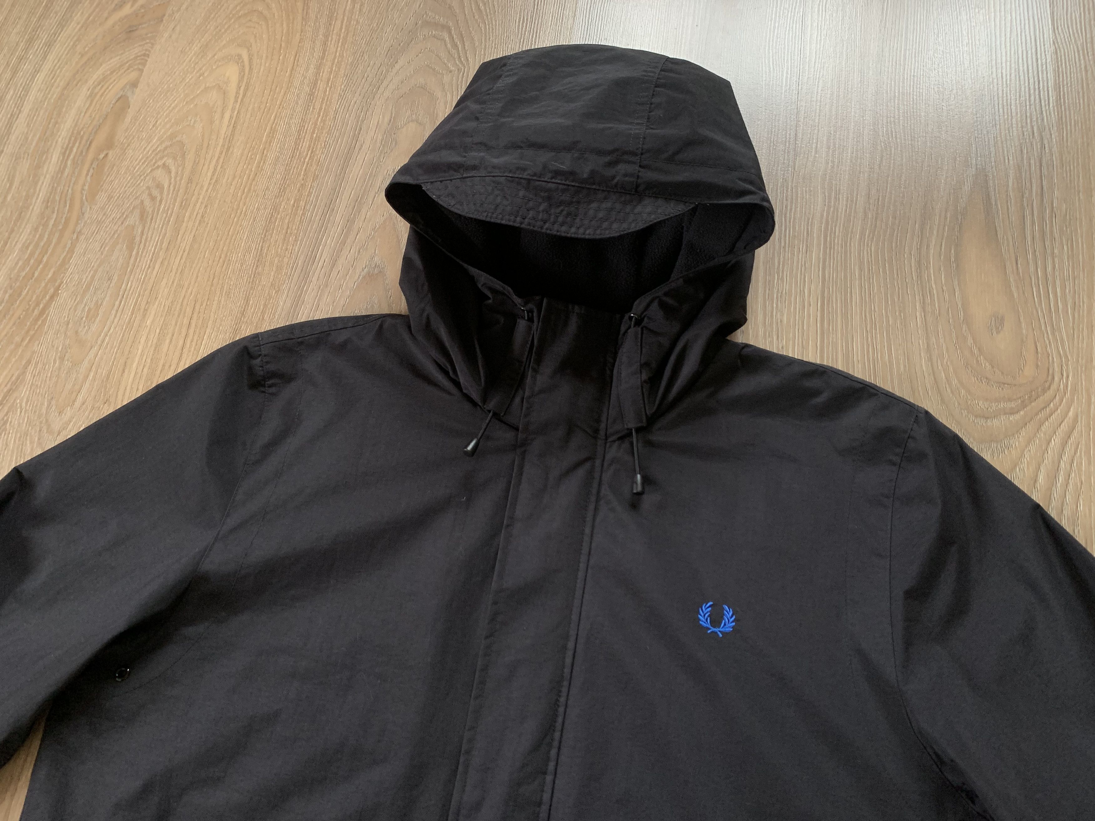 Fred Perry × Vintage Vintage Fred Perry Light Hood Black Jacket Size US L / EU 52-54 / 3 - 5 Thumbnail