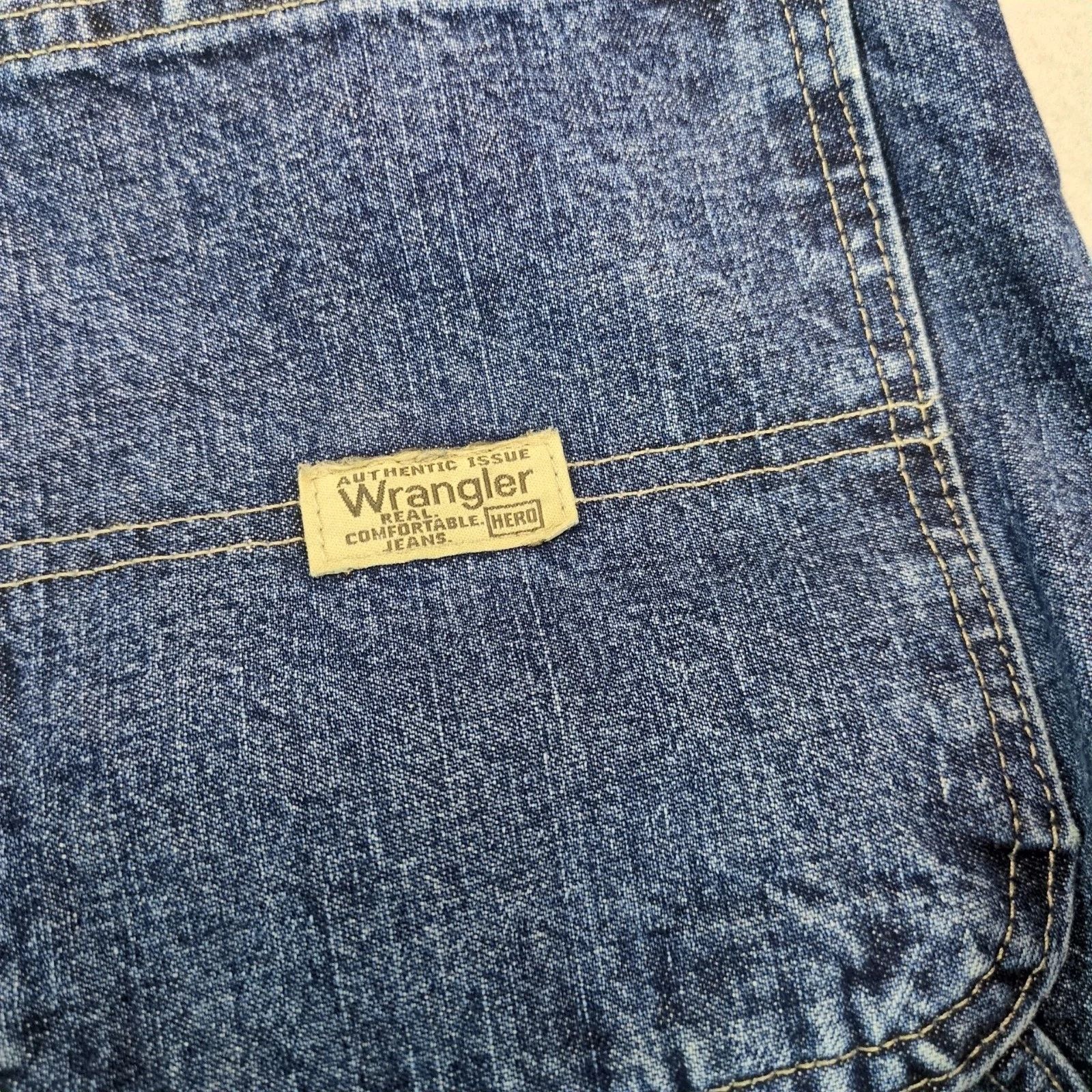 Wrangler Vtg 90s Wrangler Hero Carpenter Jeans Mens 38x30 Relaxed Fit Size US 38 / EU 54 - 5 Thumbnail