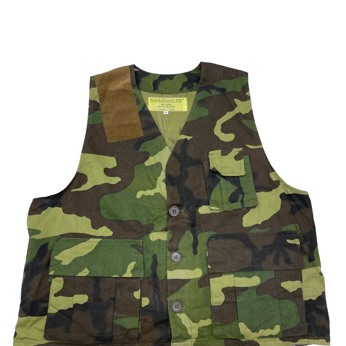 Japanese Brand × Vintage Vintage Camo Safari Vest Jacket Size US L / EU 52-54 / 3 - 4 Thumbnail