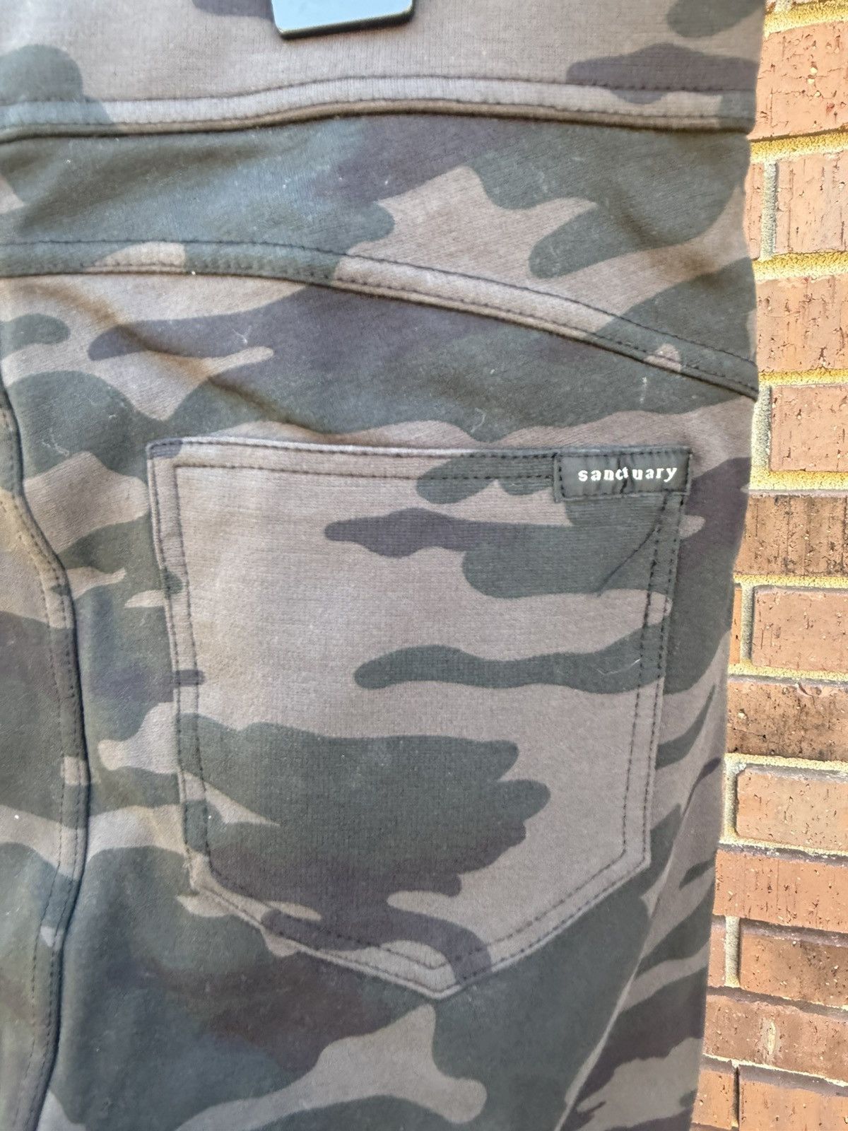 Sanctuary Sanctuary Anthropologie Green Camo Leggings Skinny Pants Size 27" / US 4 / IT 40 - 8 Thumbnail