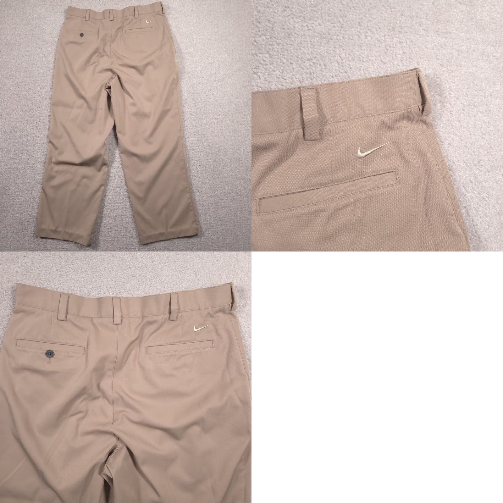 Nike Nike Golf Pants Mens 34 Beige Twill Pleated Moisture Wicking Performance Regular Straight Leg Pants Mens Golf Size US 34 / EU 50 - 9 Thumbnail