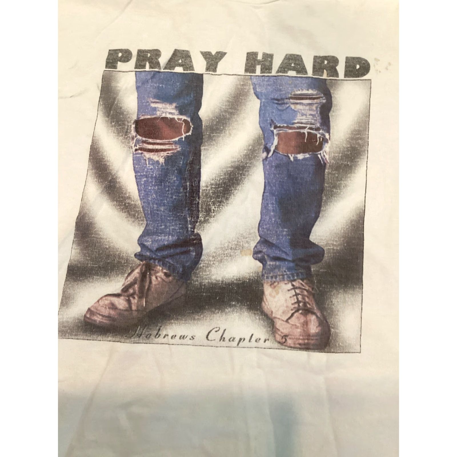 Vintage T-ShirtQueen Christian Pray Without Ceasing T-Shirt XL Black Faith Mens Size US XL / EU 56 / 4 - 2 Thumbnail
