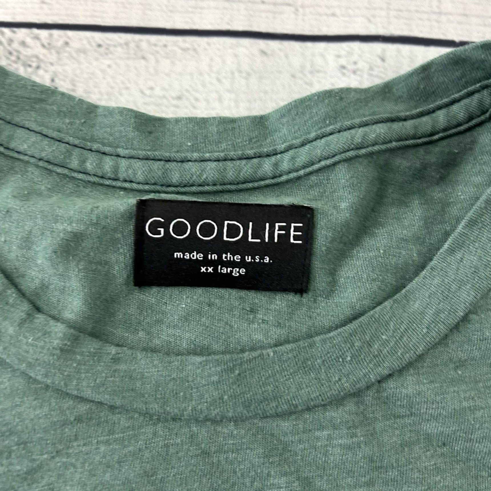 Vintage Goodlife Long Sleeve T Shirt Men 2XL Green Size US XXL / EU 58 / 5 - 2 Thumbnail