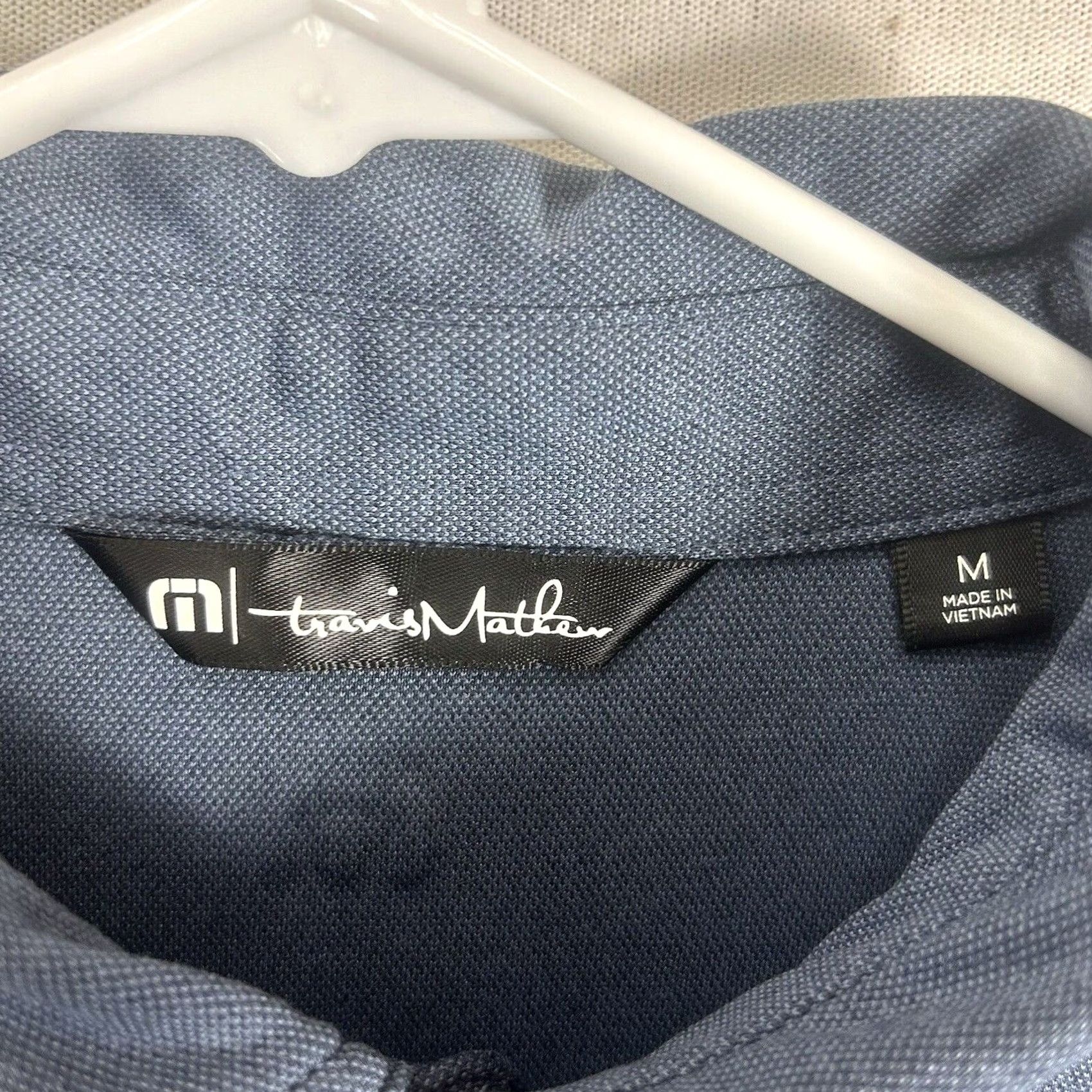 TravisMathew Travis Mathew Polo Shirt Mens M Blue Golf Activewear Logo Button Embroidered Casual Size US M / EU 48-50 / 2 - 3 Thumbnail