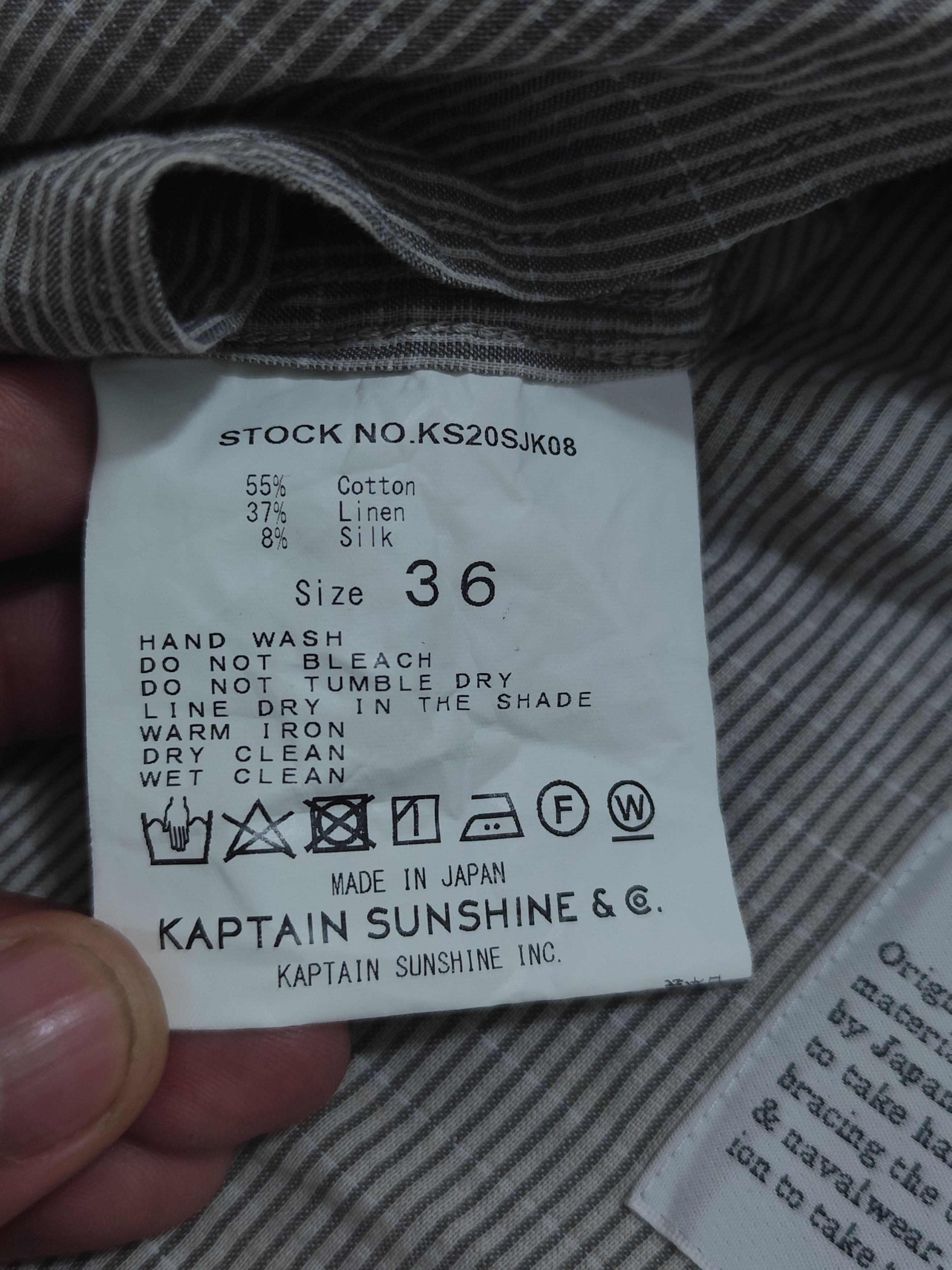 Kaptain Sunshine KAPTAIN SUNSHINE BELTED SAFARI JACKET Size US XL / EU 56 / 4 - 14 Thumbnail