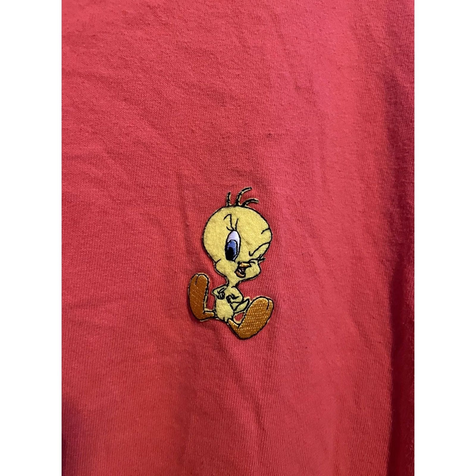 Vintage VINTAGE Warner Bros Looney Tunes Tweety Bird Shirt Orange Men’s 2XL Crew Neck Short Sleeve Embroidered Cotton Knit Tee Shirt Mens Size US XXL / EU 58 / 5 - 3 Thumbnail