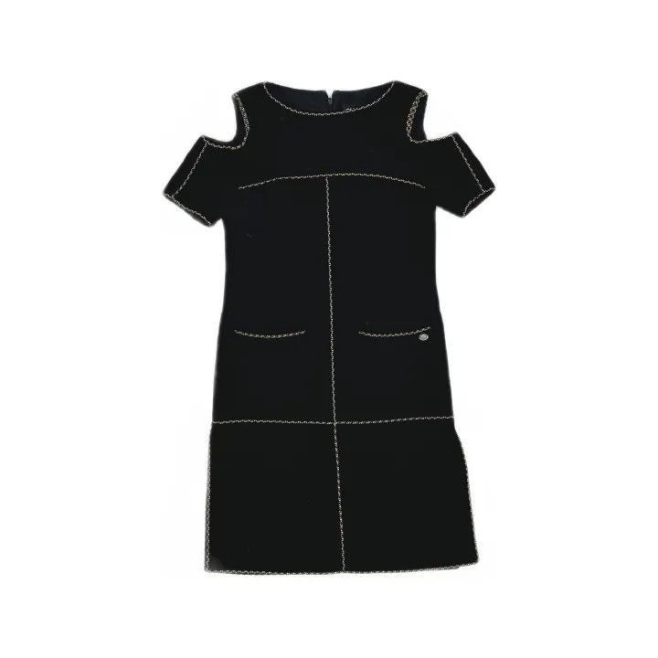 Chanel Chanel Cold Shoulder Black Dress Size S / US 4 / IT 40 - 2 Thumbnail