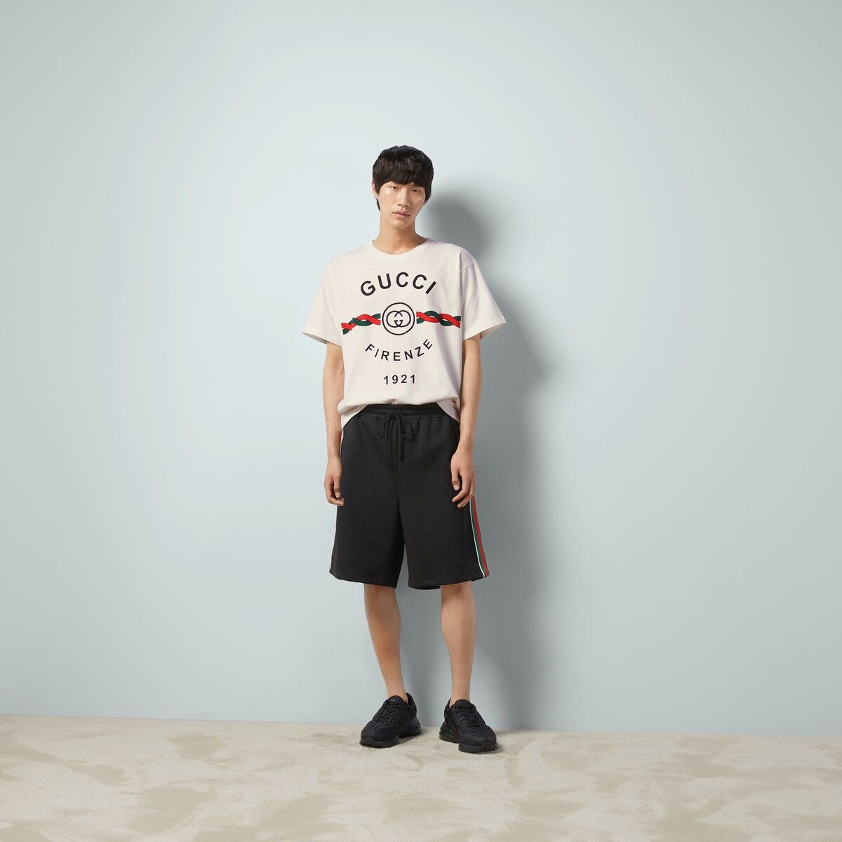Gucci o1s1wg110925 Firenze 1921' T-Shirt in White Size US L / EU 52-54 / 3 - 2 Thumbnail
