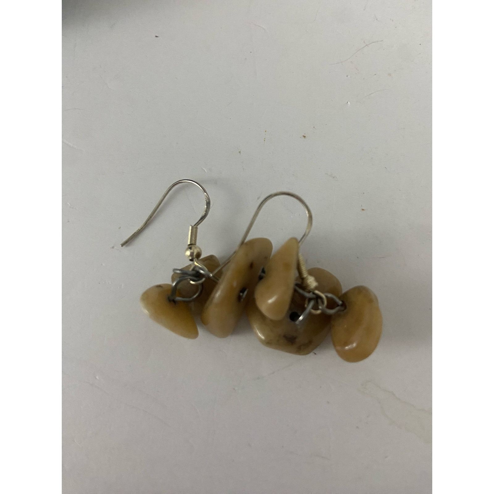 Handmade yellow jasper chip bead earrings Size ONE SIZE - 4 Thumbnail