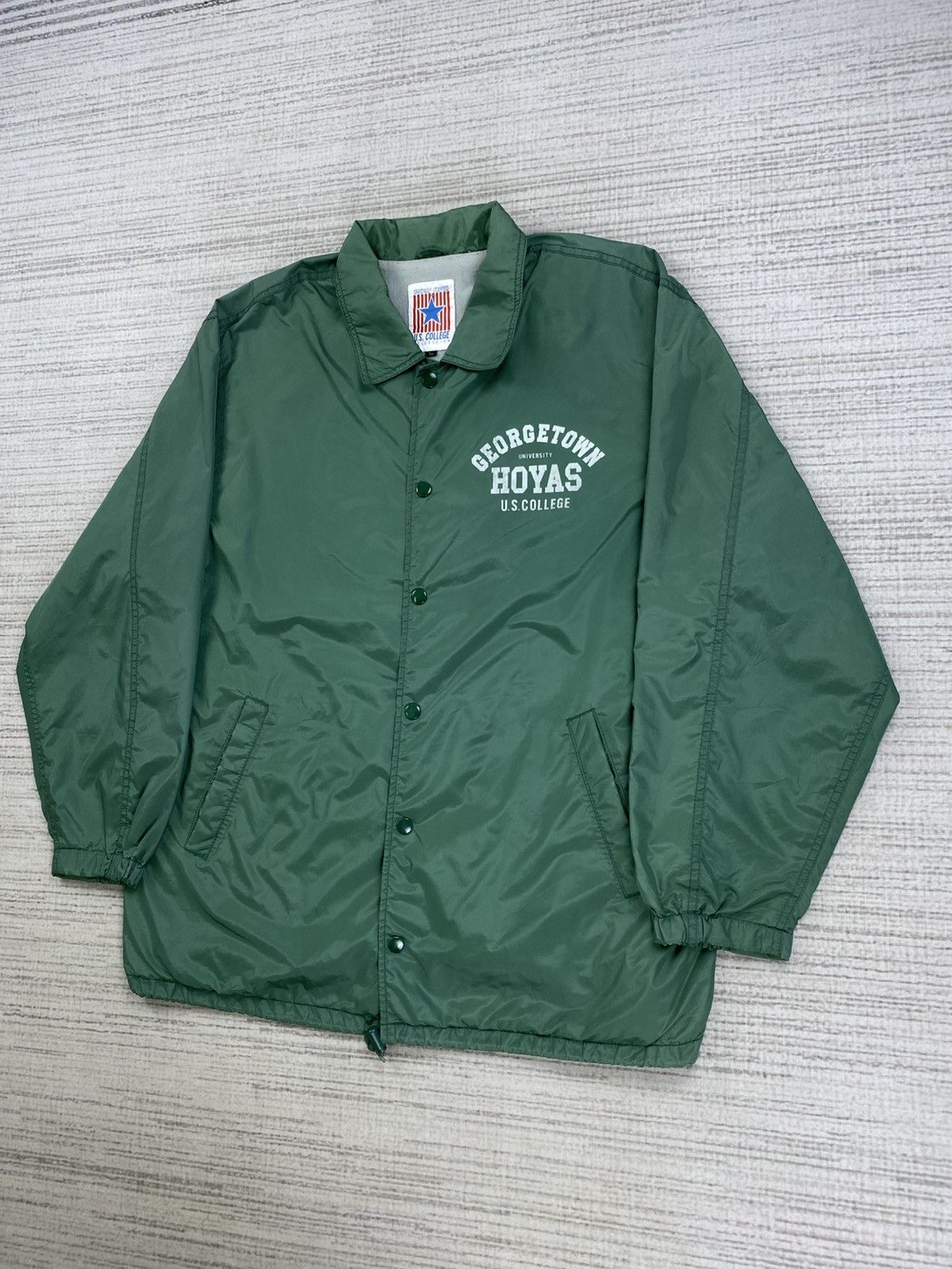 Vintage Vintage Georgetown Hoyas U.S College Button Shirt Jacket Size US L / EU 52-54 / 3 - 4 Thumbnail