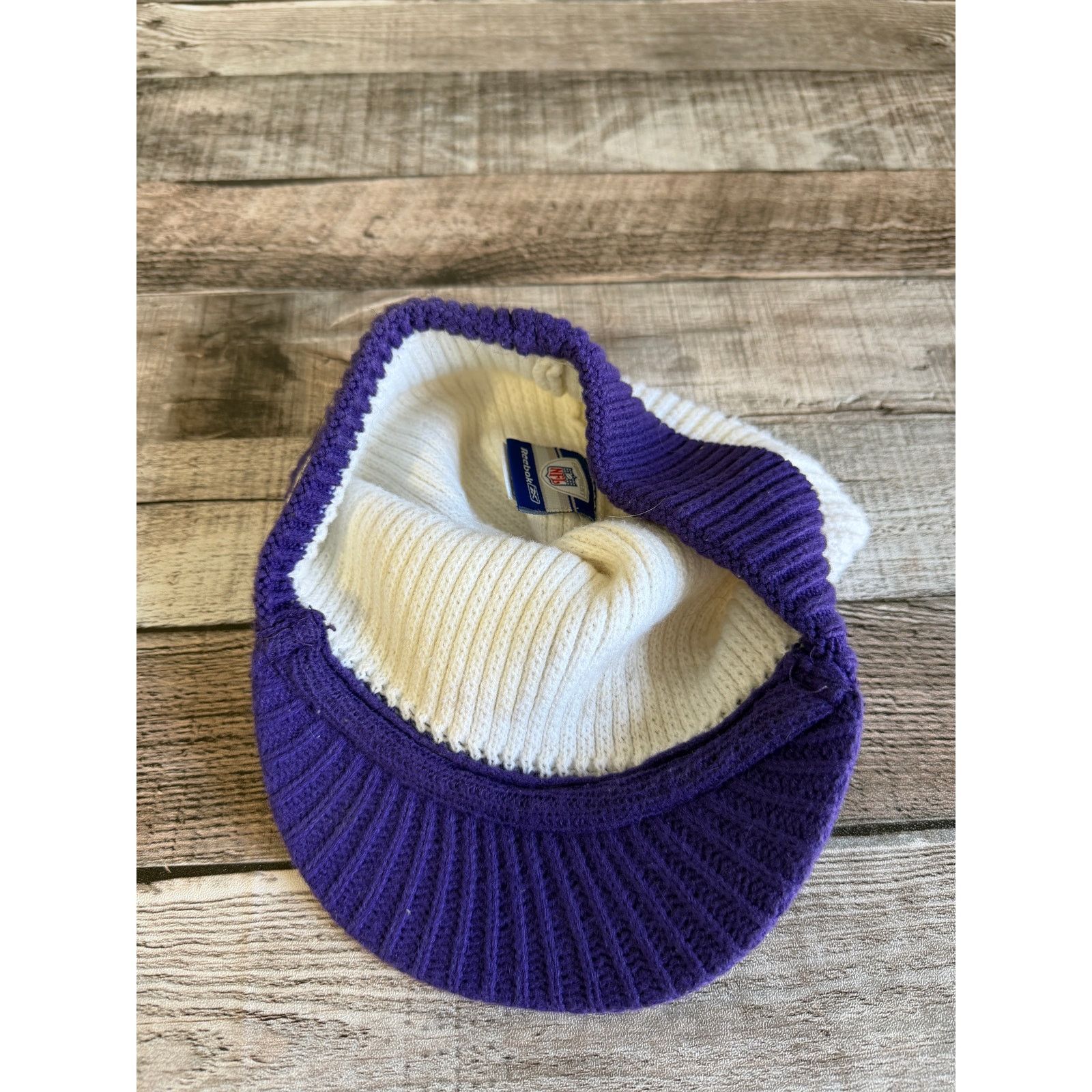 Reebok Minnesota Vikings NFL Football Winter Hat/Beanie w/ Brim Size ONE SIZE - 5 Thumbnail