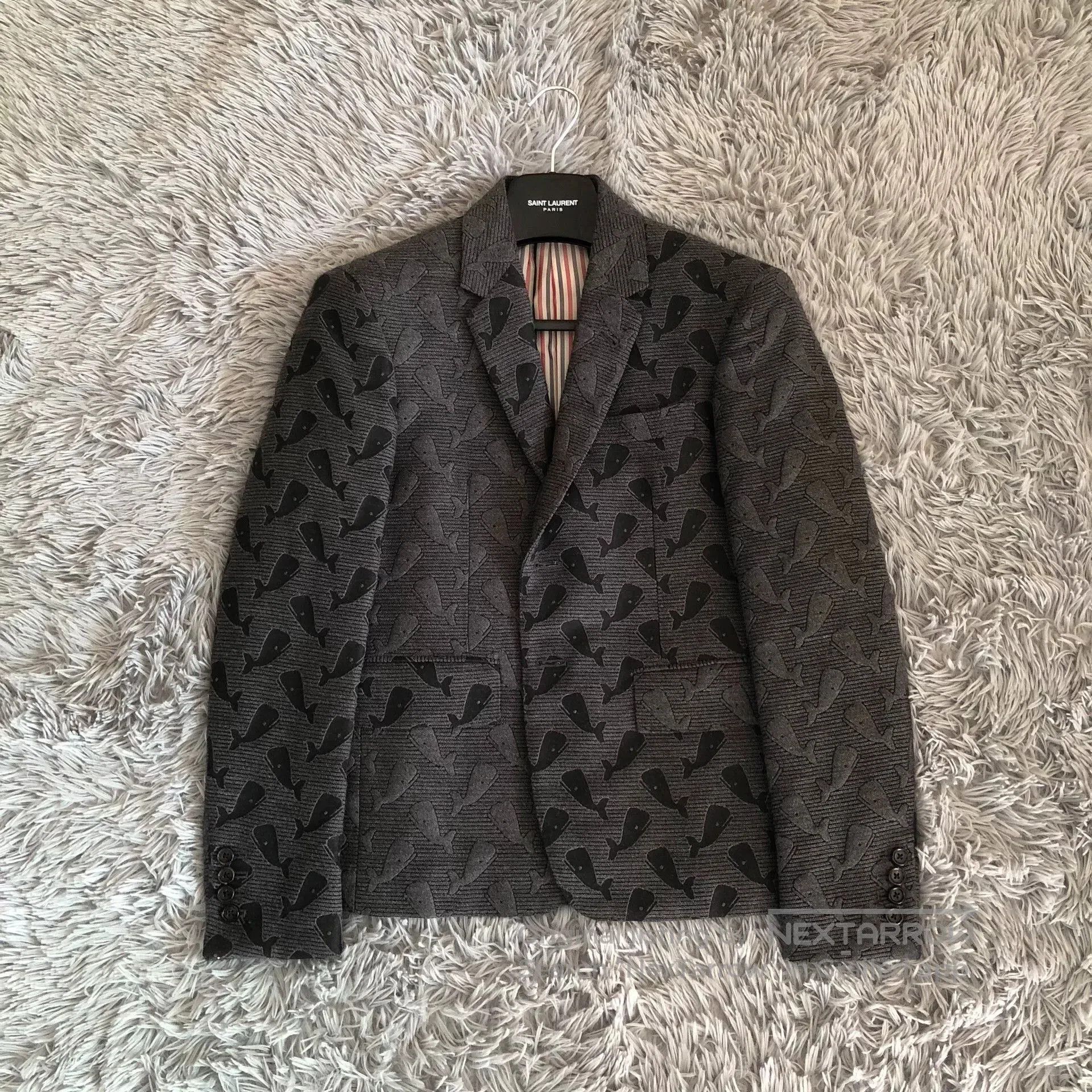 Thom Browne Thom Browne TB Whale Pattern Blazer. Size XS / US 0-2 / IT 36-38 - 1 Thumbnail
