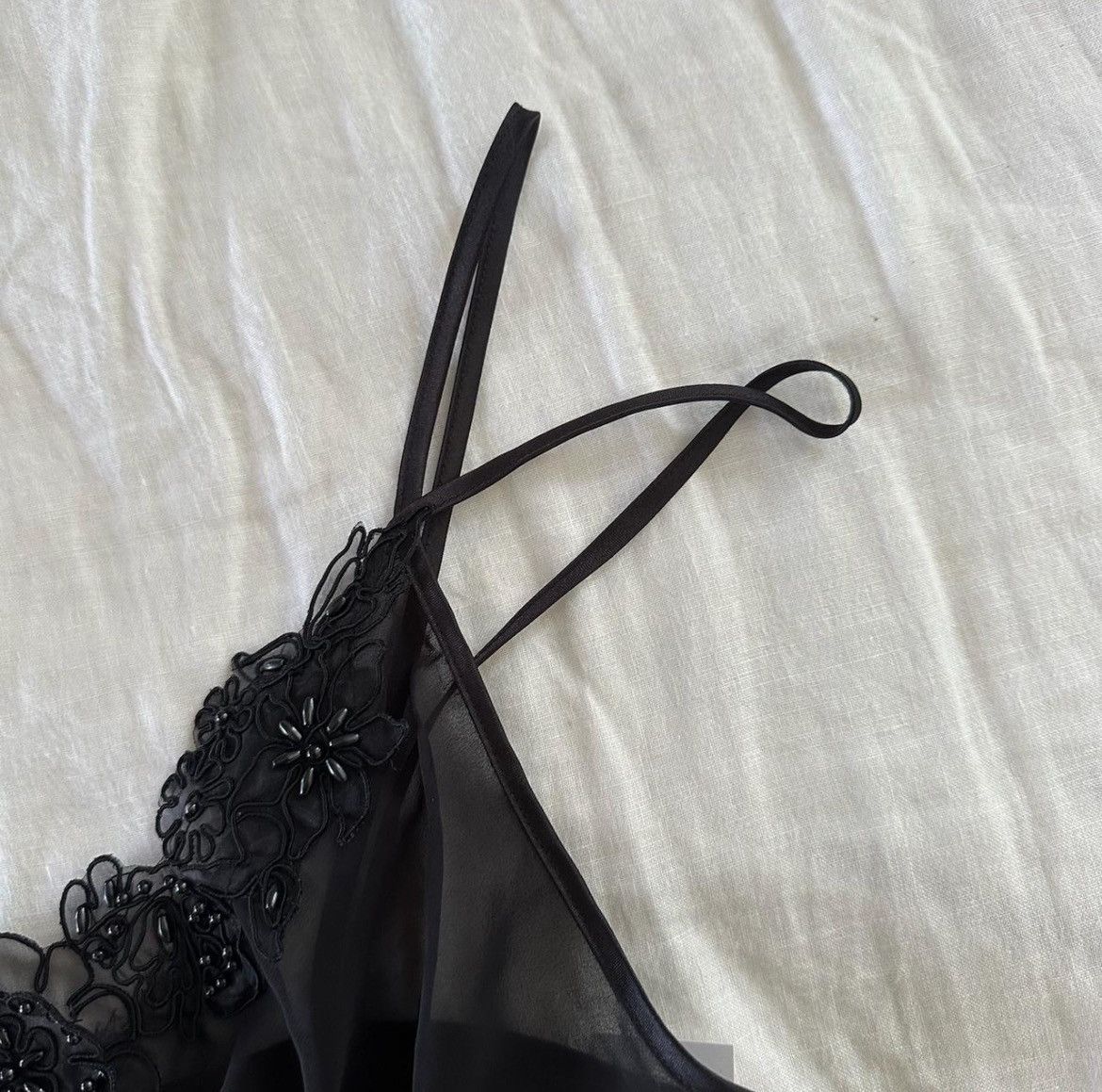 Vintage Beautiful Dentelle Small Lingerie Cami Size S / US 4 / IT 40 - 4 Thumbnail