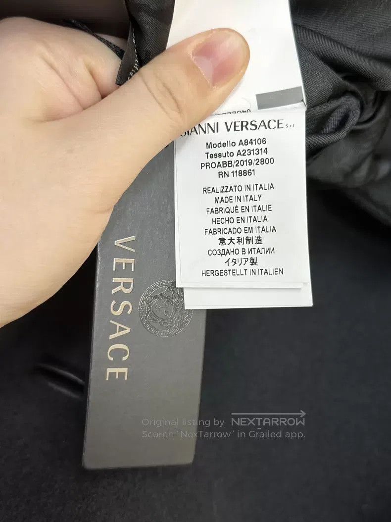 Versace Versace Black double-breasted wool coat Size XL / US 12-14 / IT 48-50 - 6 Thumbnail