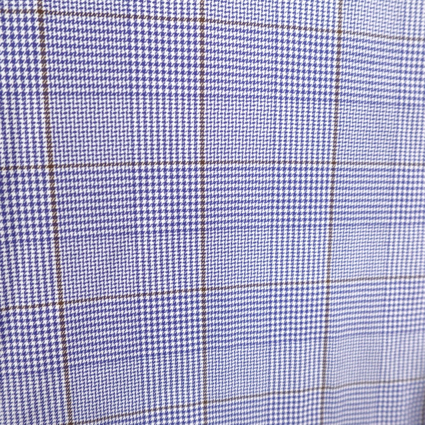 Brooks Brothers VINTAGE? No, it's not vintage. Brooks Brothers Shirt Mens 16.5 35 Blue Glen Plaid Milano Non-Iron Button Up L Blue Plaid 100% Cotton Regular Fit Mens Size US L / EU 52-54 / 3 - 4 Thumbnail