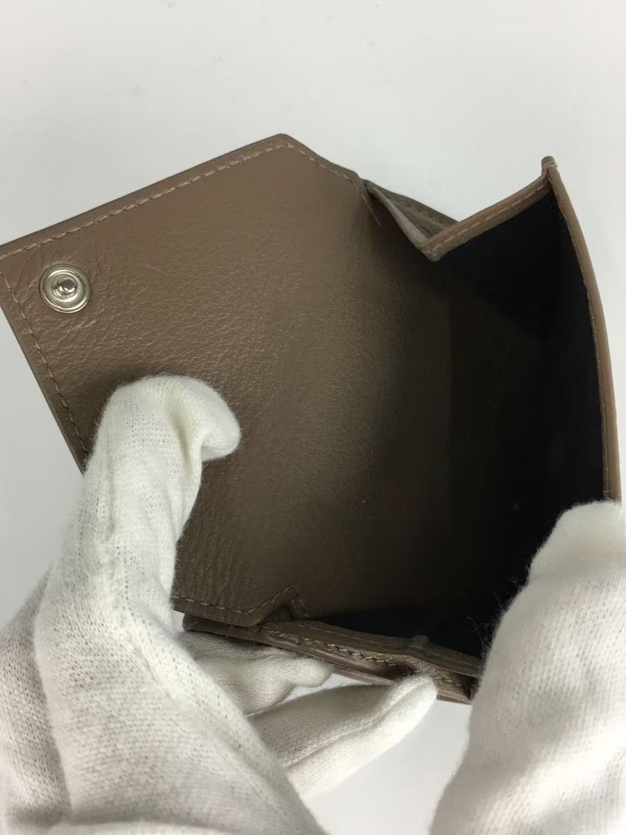 Balenciaga Balenciaga Paper Leather Mini Wallet Brown Size ONE SIZE - 4 Thumbnail