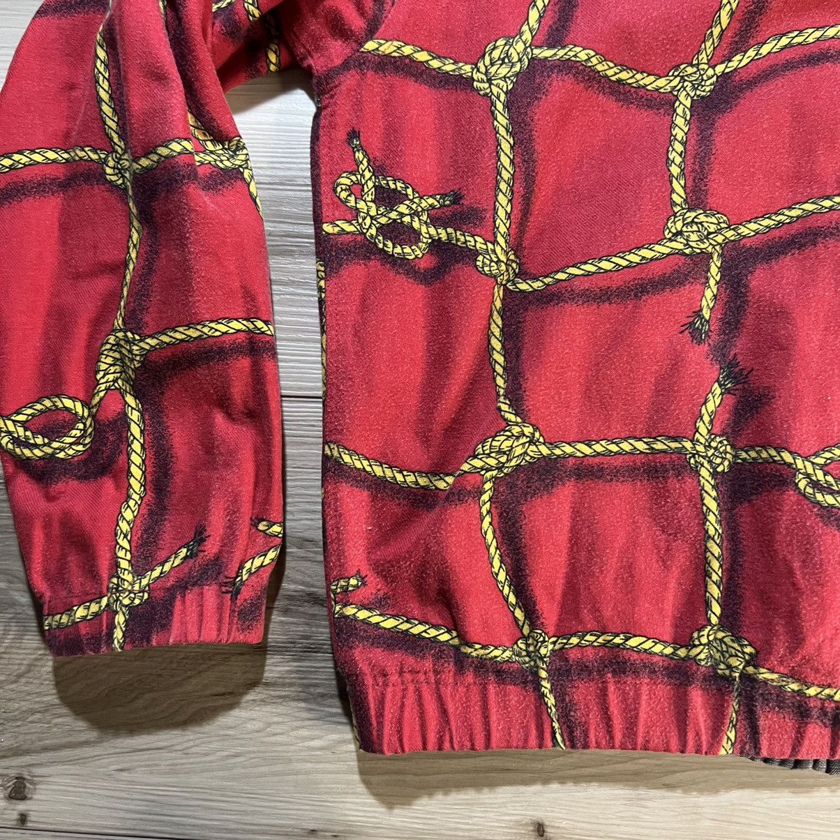 Sasquatchfabrix Sasquatchfabrix AW05 3D Rope Check Reversible Hoodie Size US M / EU 48-50 / 2 - 15 Thumbnail