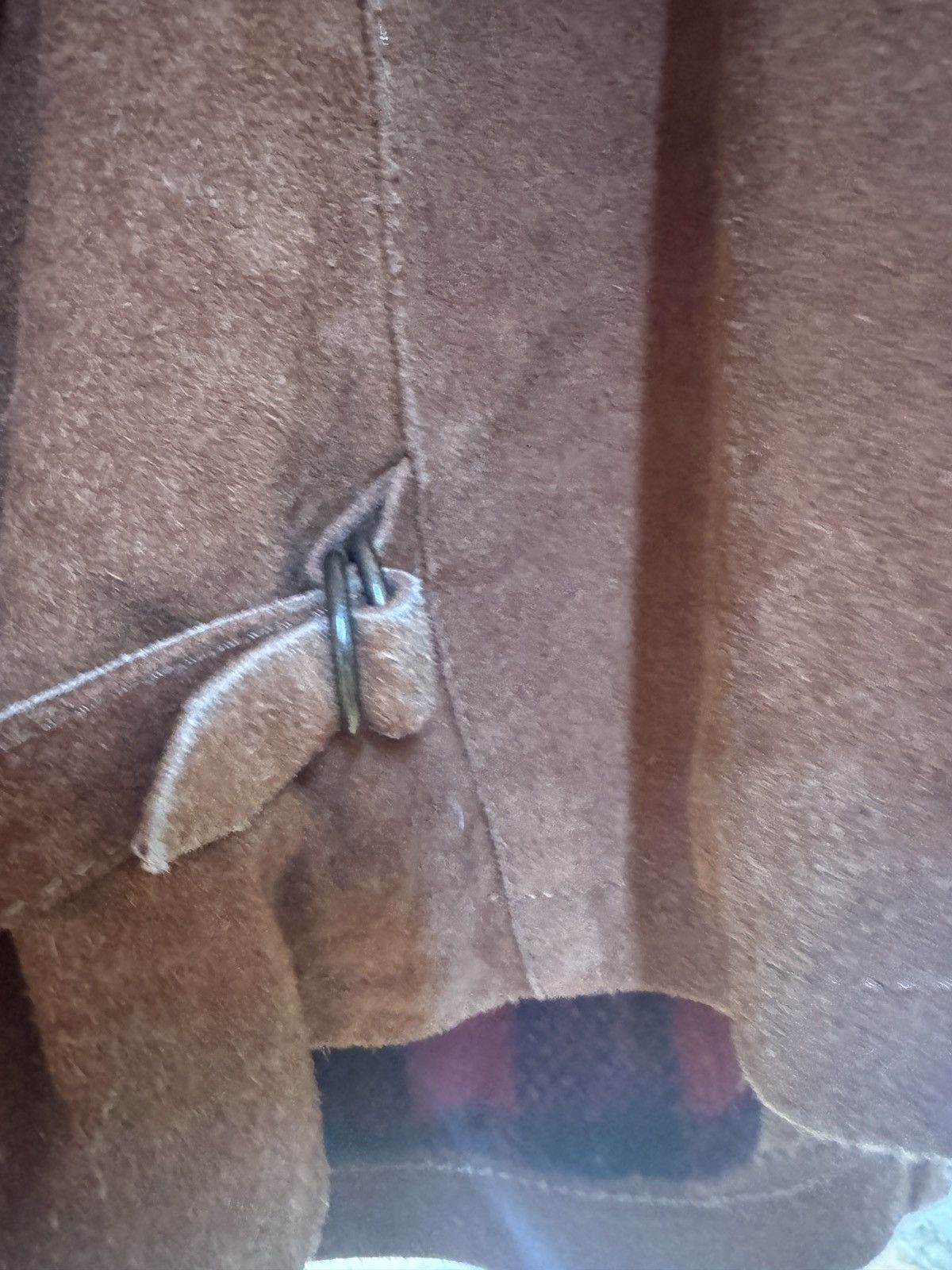 Designer American Vintage Suede Leather Jacket w/ Whipstitch Size US L / EU 52-54 / 3 - 8 Thumbnail