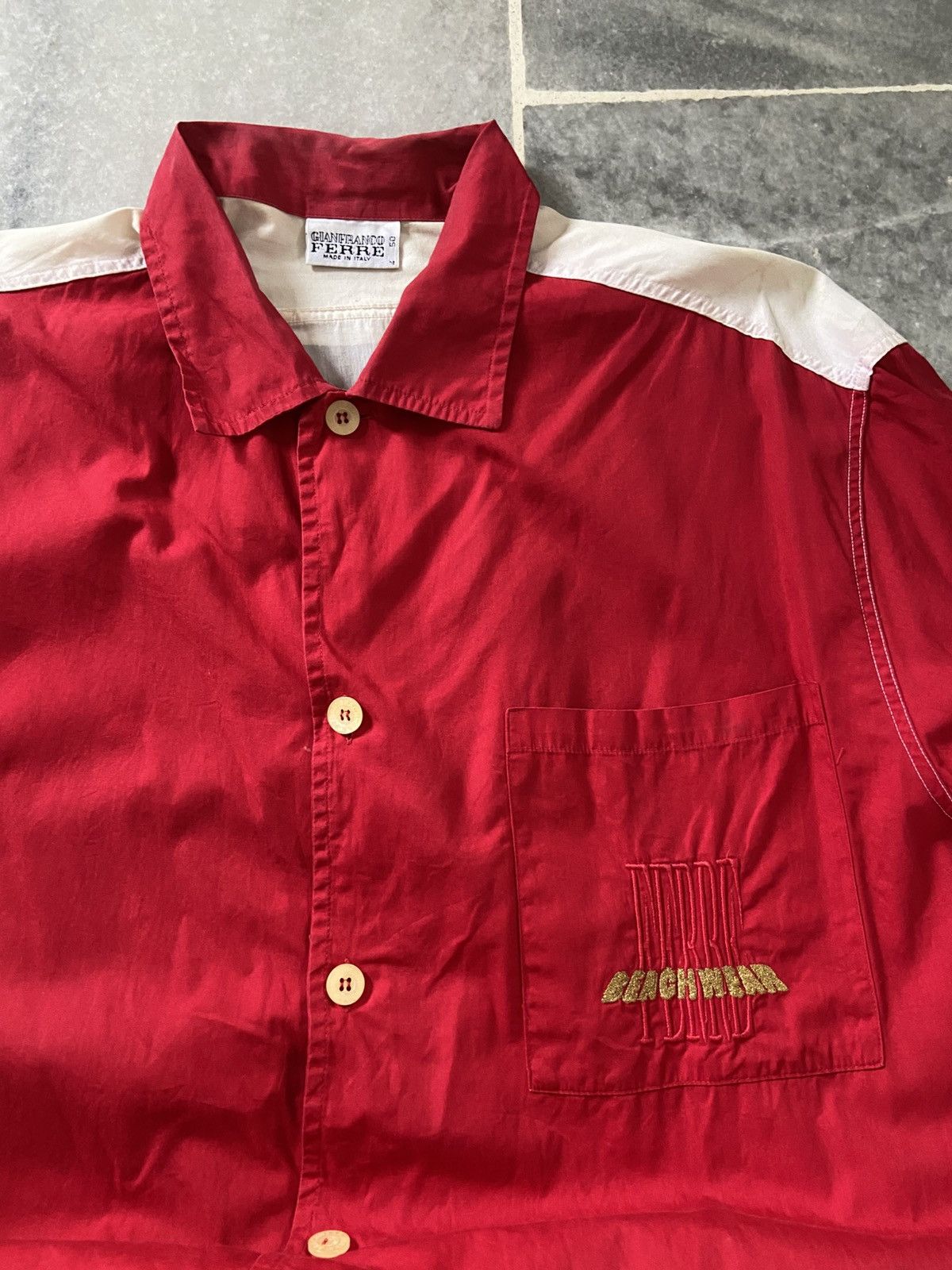 Gianfranco Ferre × Vintage Gianfranco Ferre Shirt button up Size US L / EU 52-54 / 3 - 6 Thumbnail