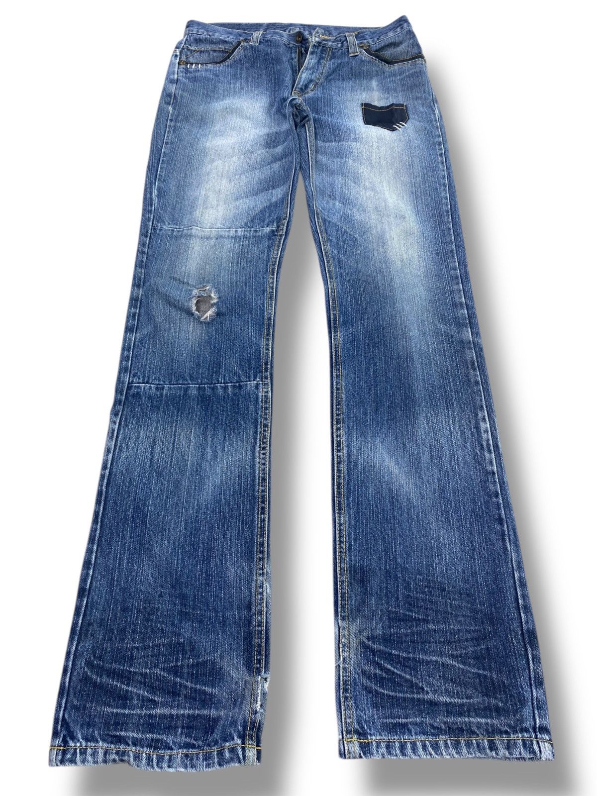Japanese Brand Japanese Brand Whiskers Faded Wash Style Straight Cut Jeans Size US 32 / EU 48 - 1 Thumbnail