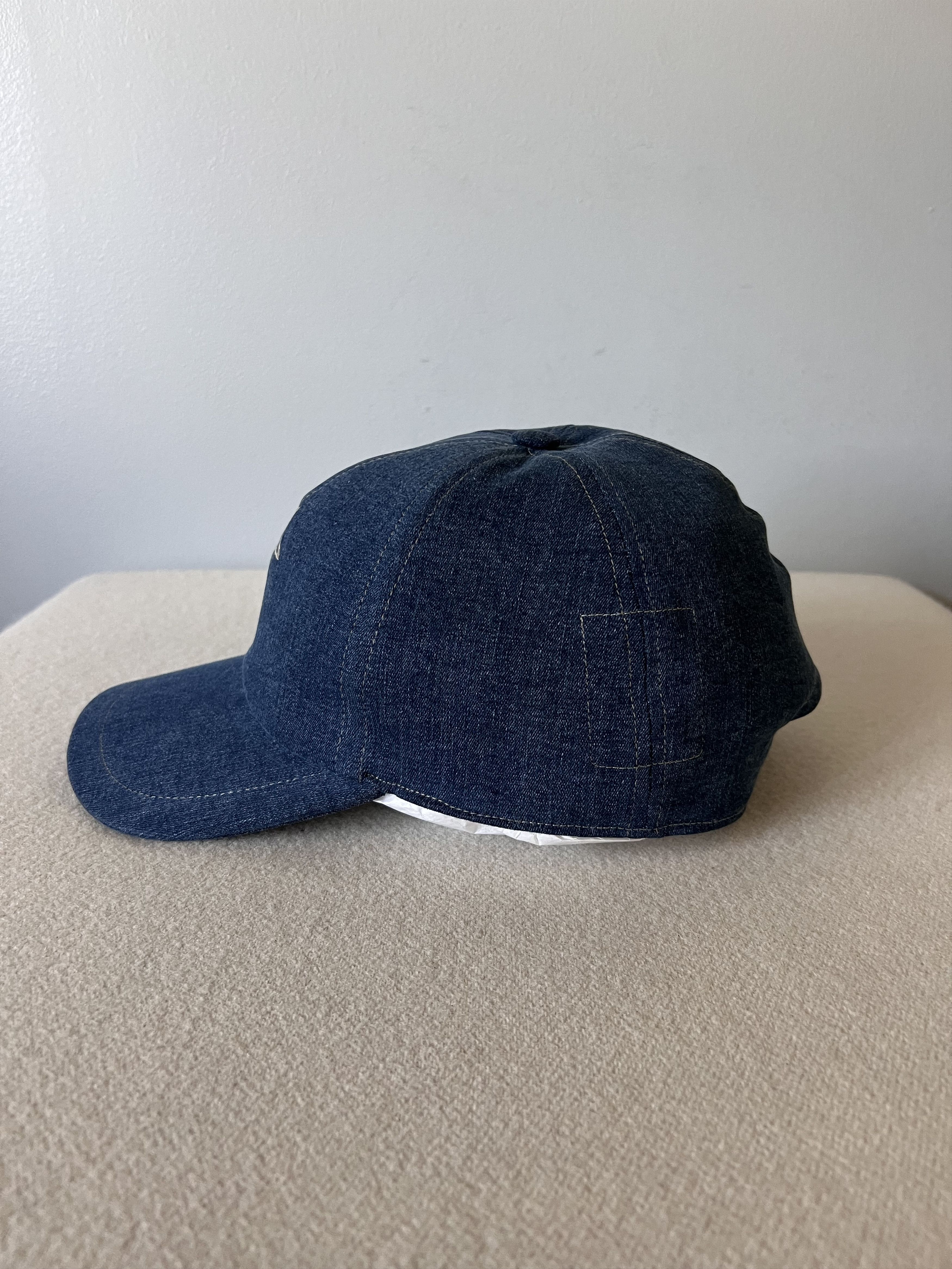 Rick Owens Drkshdw Rick Owens DRKSHDW Pentagram Baseball Cap in Washed Indigo Size ONE SIZE - 2 Thumbnail