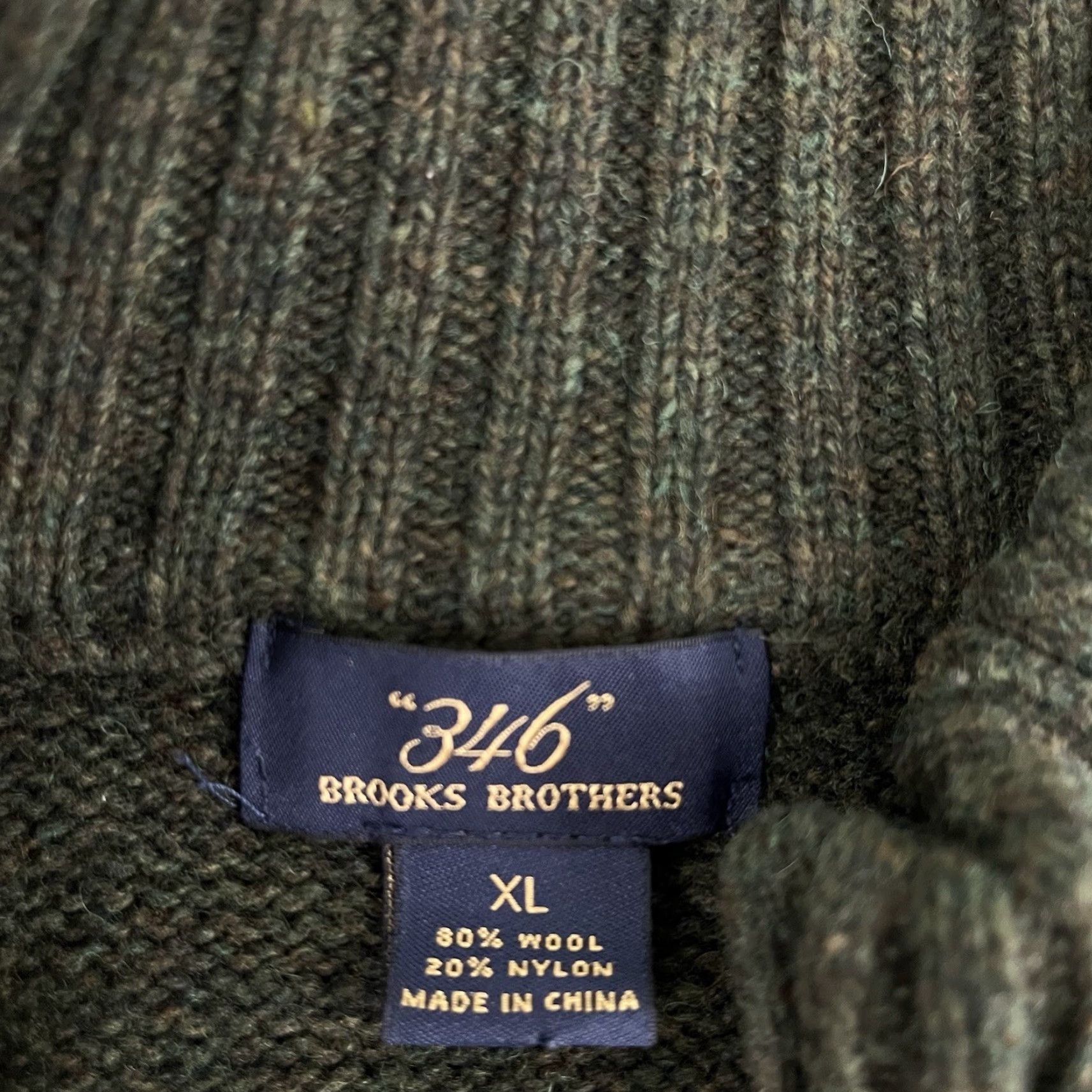 Brooks Brothers Brooks Brothers Sweater Mens XL Green Fair Isle 1/4 Zip Pullover Size US XL / EU 56 / 4 - 2 Thumbnail