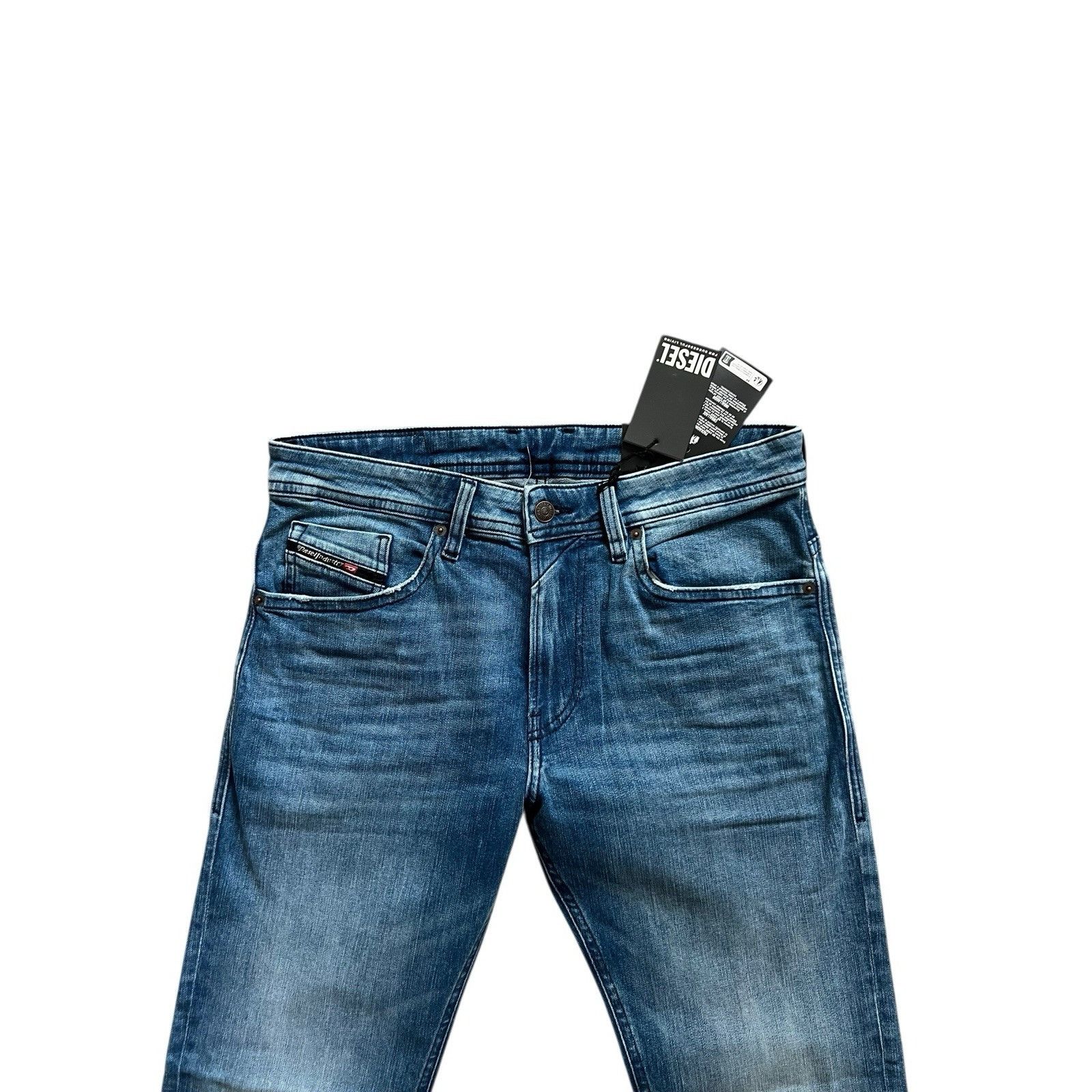 Diesel Diesel Mens Thommer Slim Fit Jeans RM066 Blue Size 34/32 Size US 34 / EU 50 - 2 Thumbnail
